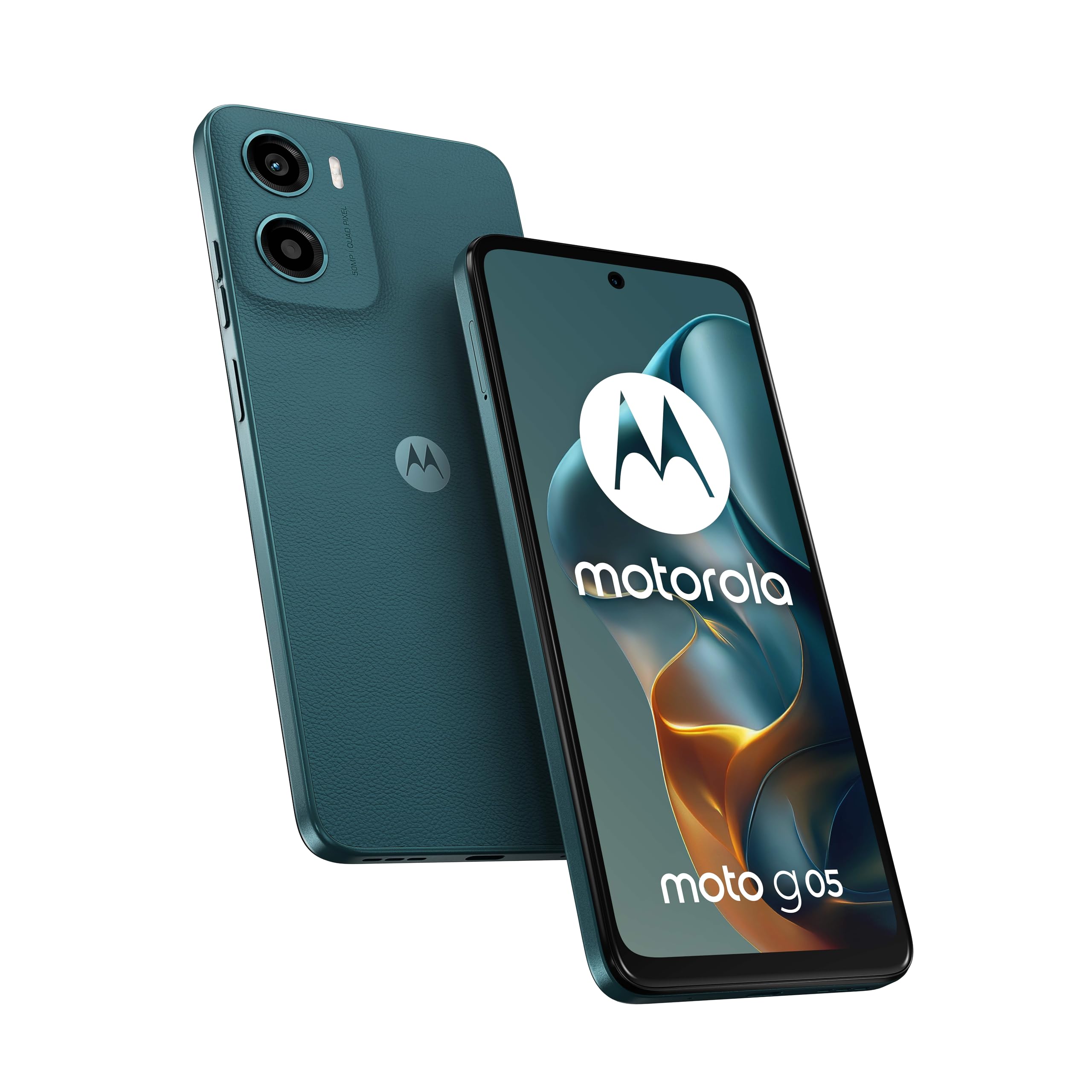 Motorola Moto G05 Dual-SIM 128GB ROM + 4GB RAM (GSM only | No CDMA) Factory Unlocked 4G/LTE Smartphone (Forest Green) - Internat