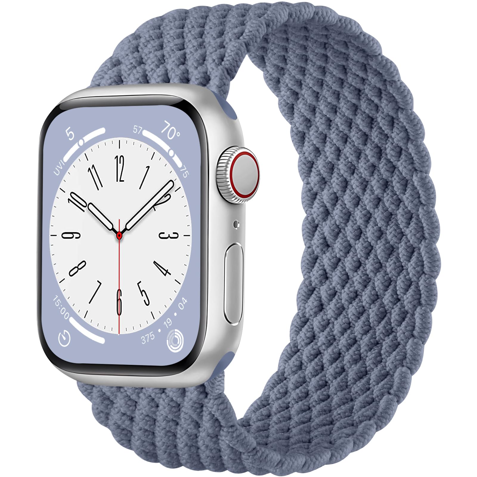 Zedoli Stretchy Braided Solo Loop Compatible With Apple Watch Band 44Mm 45Mm 46Mm 49Mm 42Mm 41Mm 38Mm 40Mm Women Men, Nylon Elas