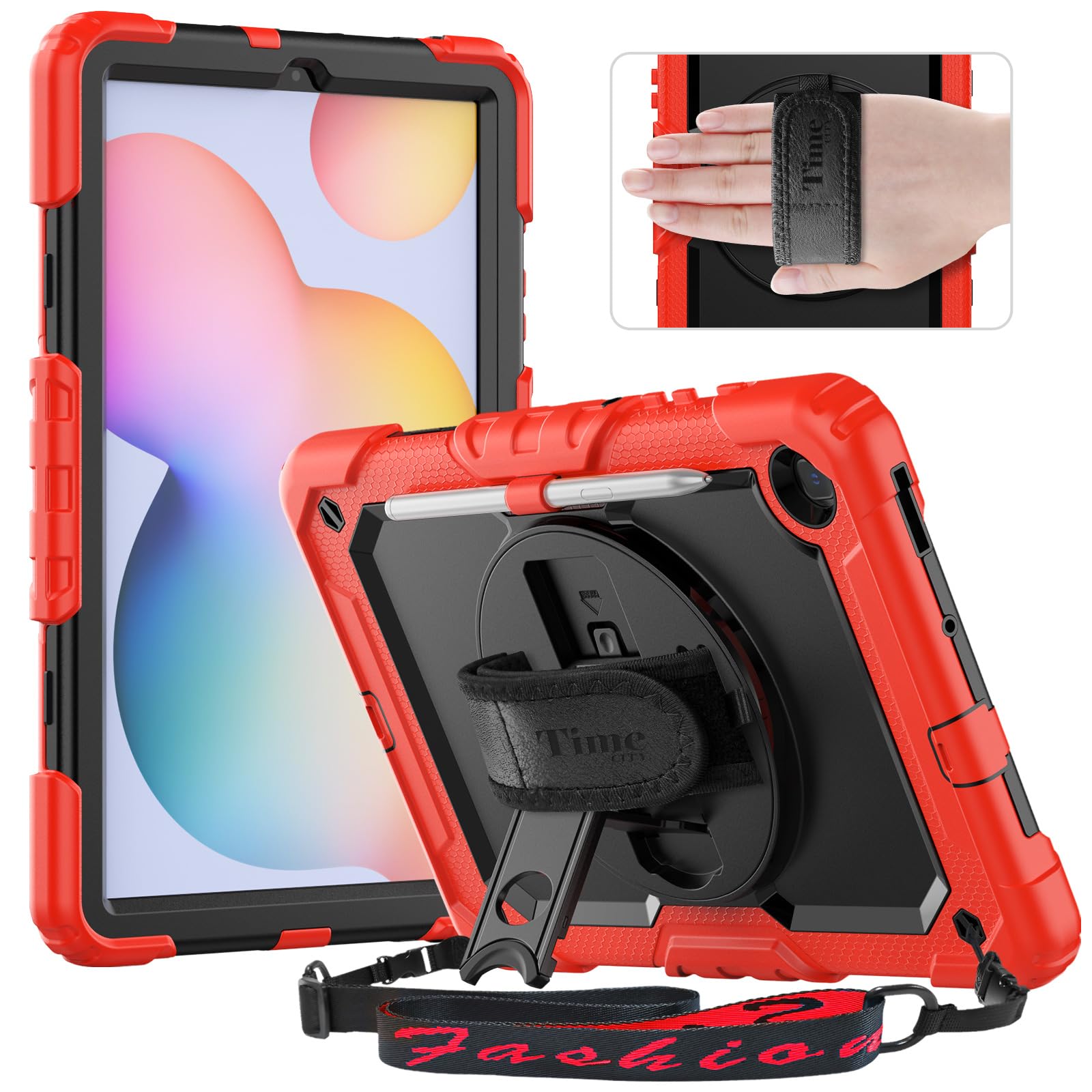 Timecity Case For Samsung Galaxy Tab S6 Lite 10.4'' 2024/2022/2020 (Sm P620/ P625/ P610/ P615) With Built In Screen Protector, 3