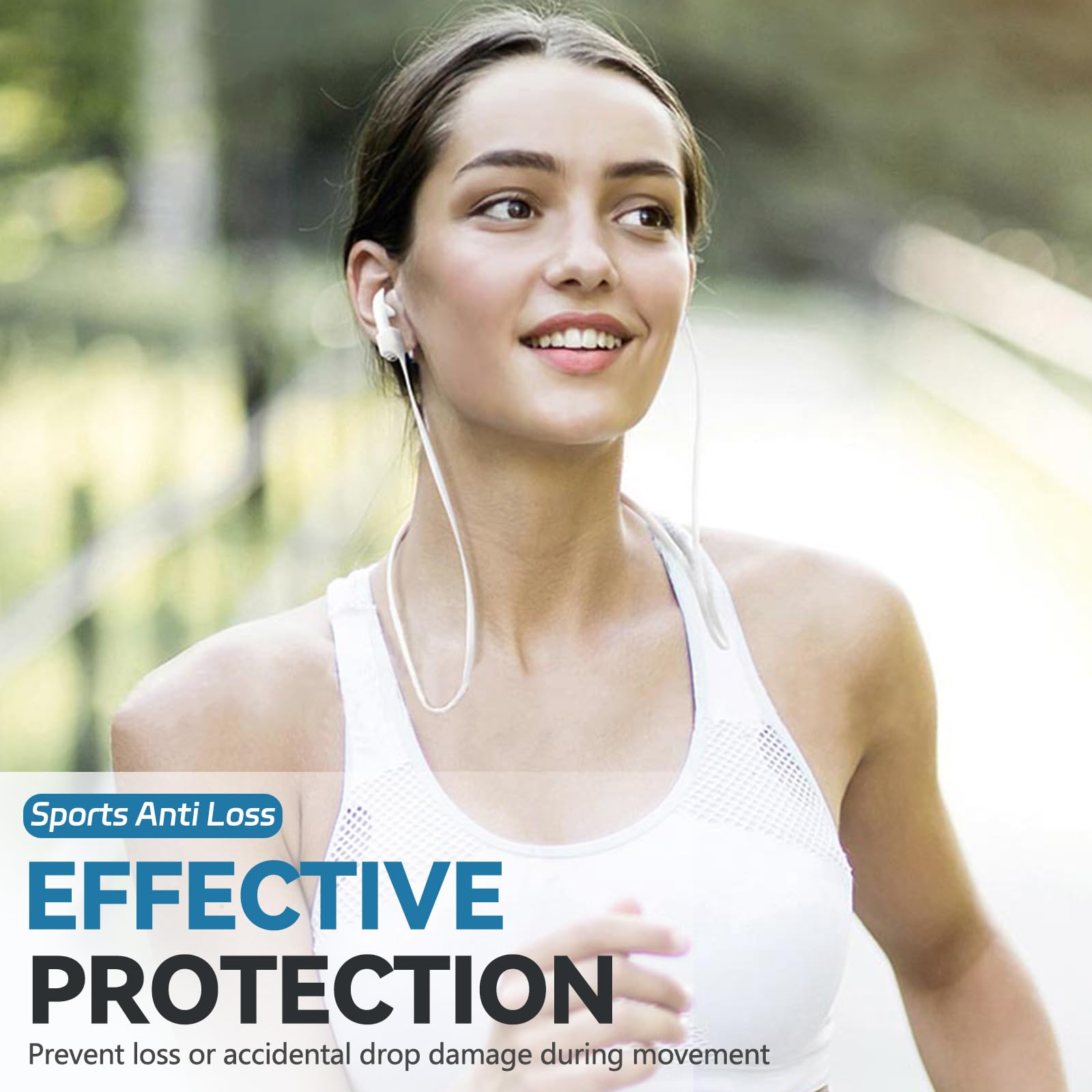 ?2 Pack? Ultra Strong Magnetic Anti Lost Straps For Airpods, Colorful Soft Silicone Sports Lanyard Compatible With Airpods 1&2 /