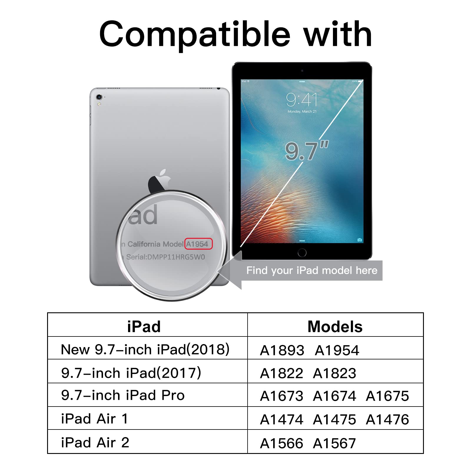 Jetech Privacy Screen Protector For Ipad (9.7 Inch, 2018/2017 Model, 6Th/5Th Generation), Ipad Air 2/1, Ipad Pro 9.7 Inch, Anti