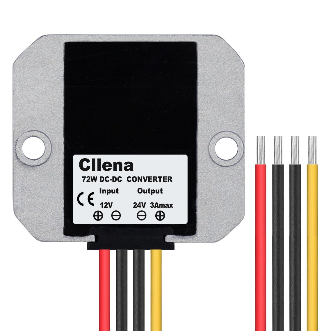 Cllena Waterproof 12V To 24V Dc Step Up Converter 3A 72W Voltage Regulator Boost Converter Module Car Power Supply Voltage Trans