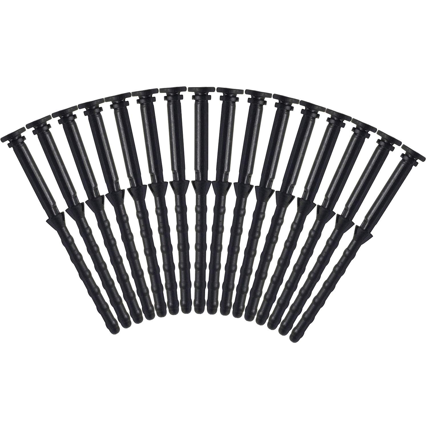 Meetoot 16Pcs Black Rubber Pc Cpu/Case Fan Mounting Screws Vibration Reducing Anti Noise Screws Fan Rivet Xdx 7145