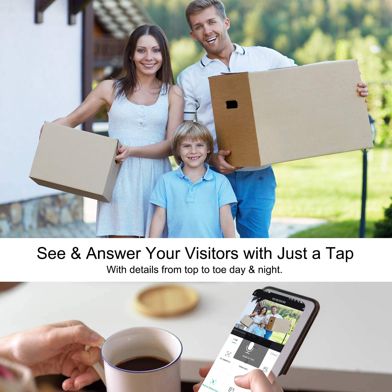 ***DISCONTINUED*** Silarius SIL-DOORBELL2MPBSDB 2MP, WiFi Battery Powered Smart Doorbell Camera + Chime (Outdoor IP65), Cloudedge app , includes 32GB MicroSD card