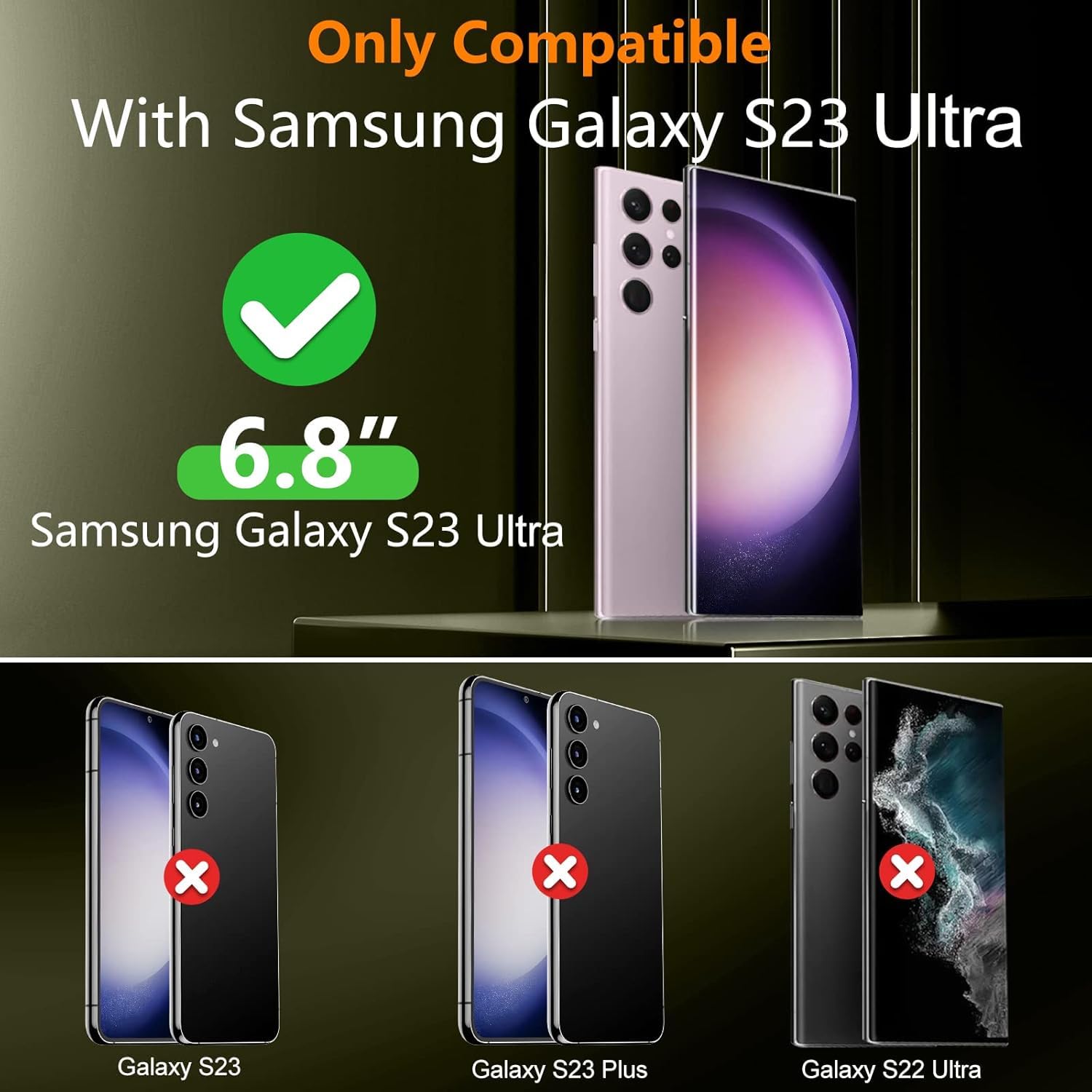 Spidercase For Samsung Galaxy S23 Ultra Case Waterproof, Built-In Screen Protector[Ip68 Underwater][12Ft Military Grade Shockpro