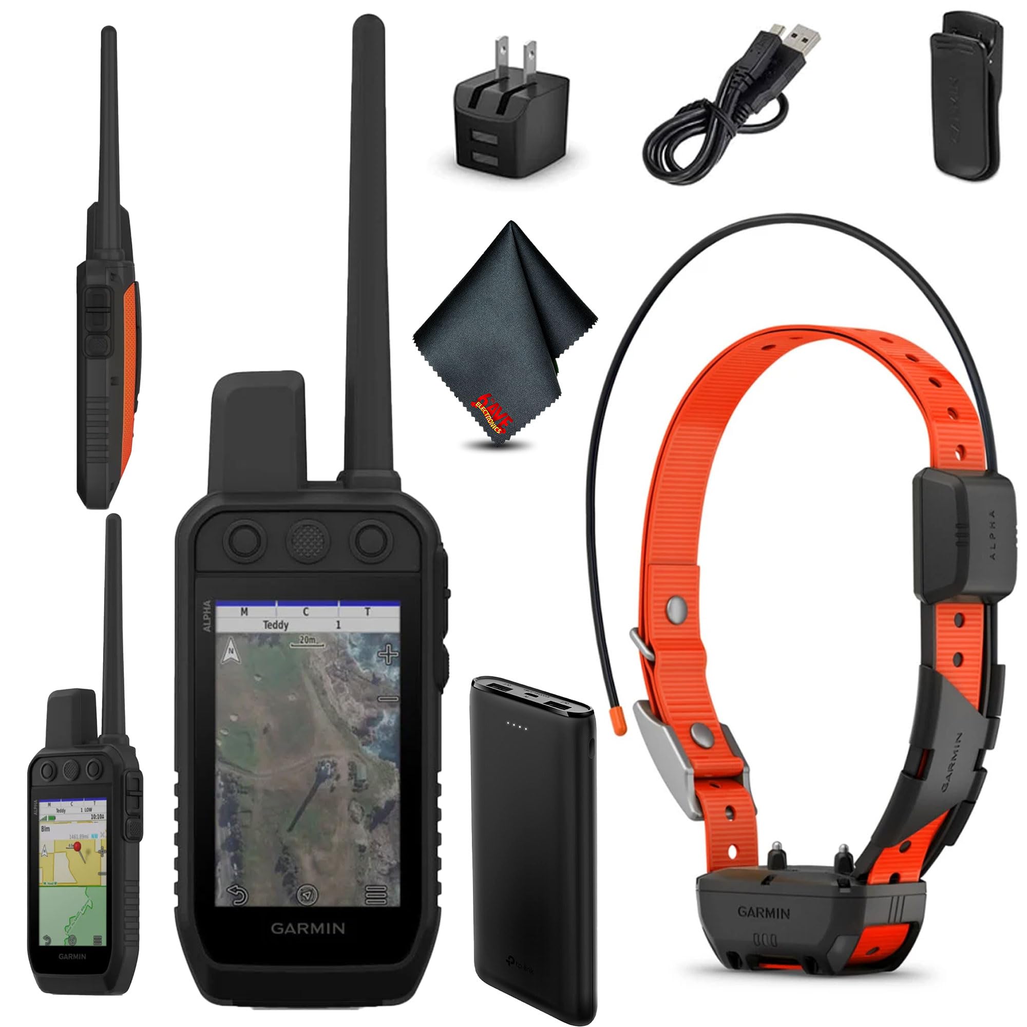 Garmin Alpha 300 Handheld Advanced Training & Tracking System for Hunting Dogs Bundle with Garmin Alpha TT25 Dog Tracking Collar