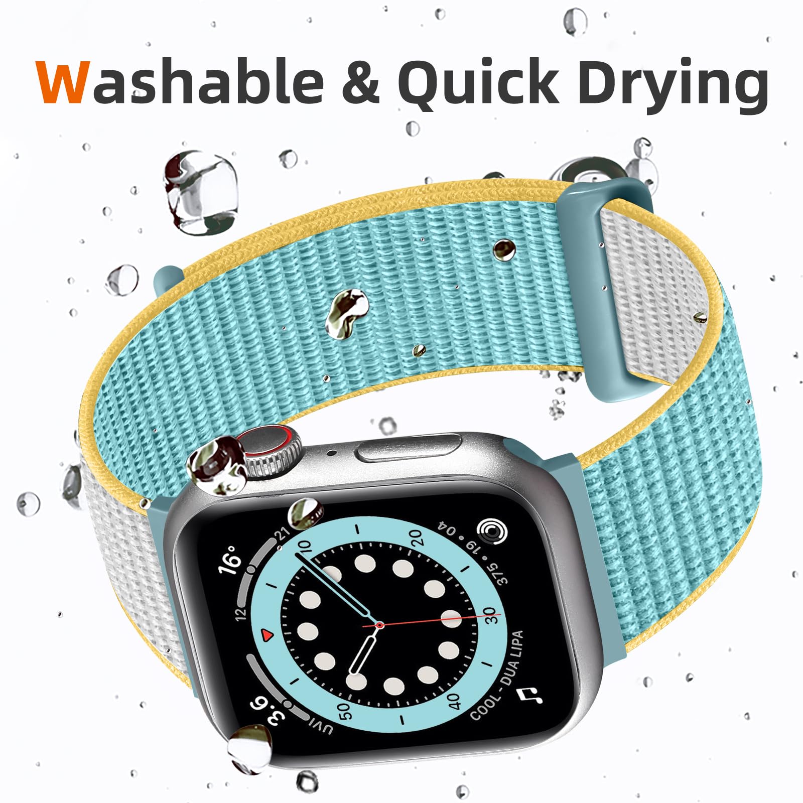 Daqin Nylon Sport Loop Compatible With Apple Watch Band 44Mm 42Mm 45Mm 49Mm, Soft And Breathable Braided Strap Wristbands For Iw