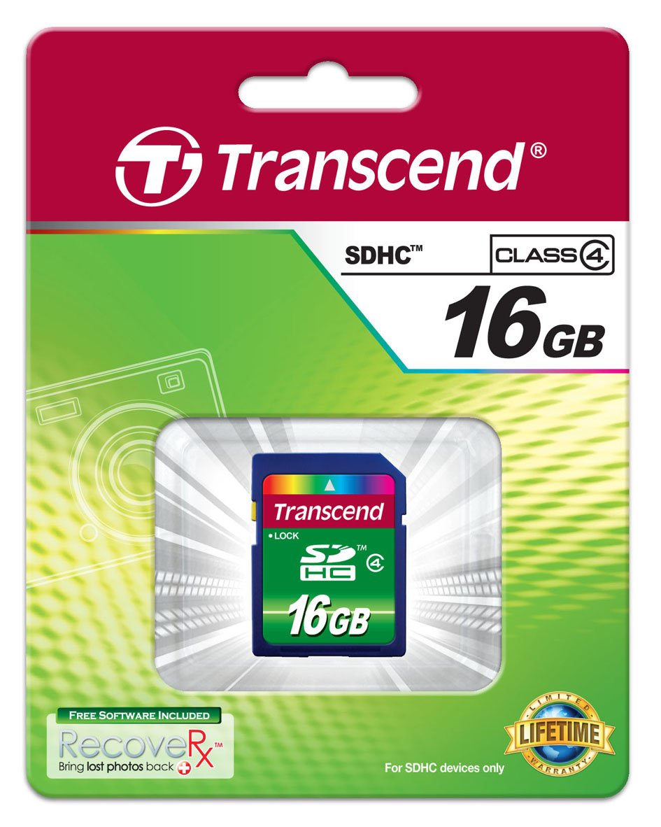 Transcend 16 Gb High Speed Sdhc Class 4 Flash Memory Card Ts16Gsdhc4