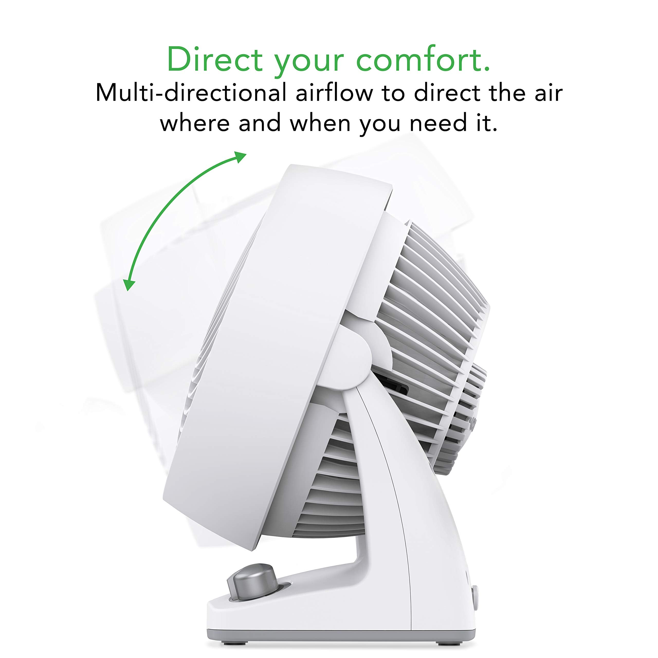 Vornado 133Dc Energy Smart Compact Air Circulator Fan With Variable Speed Control, White, Cr1 0349 73