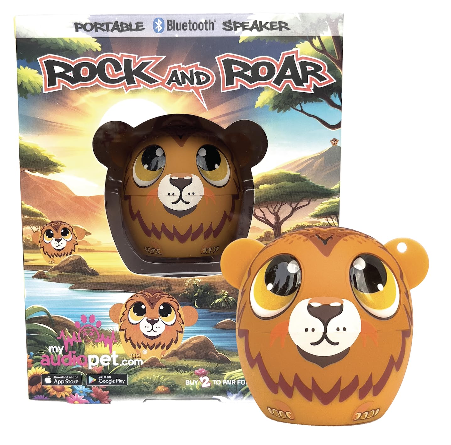 My Audio Pet Lion Mini Bluetooth Speaker For Kids Of All Ages   True Wireless Stereo Your Portable Symphony For On The Go Sonic