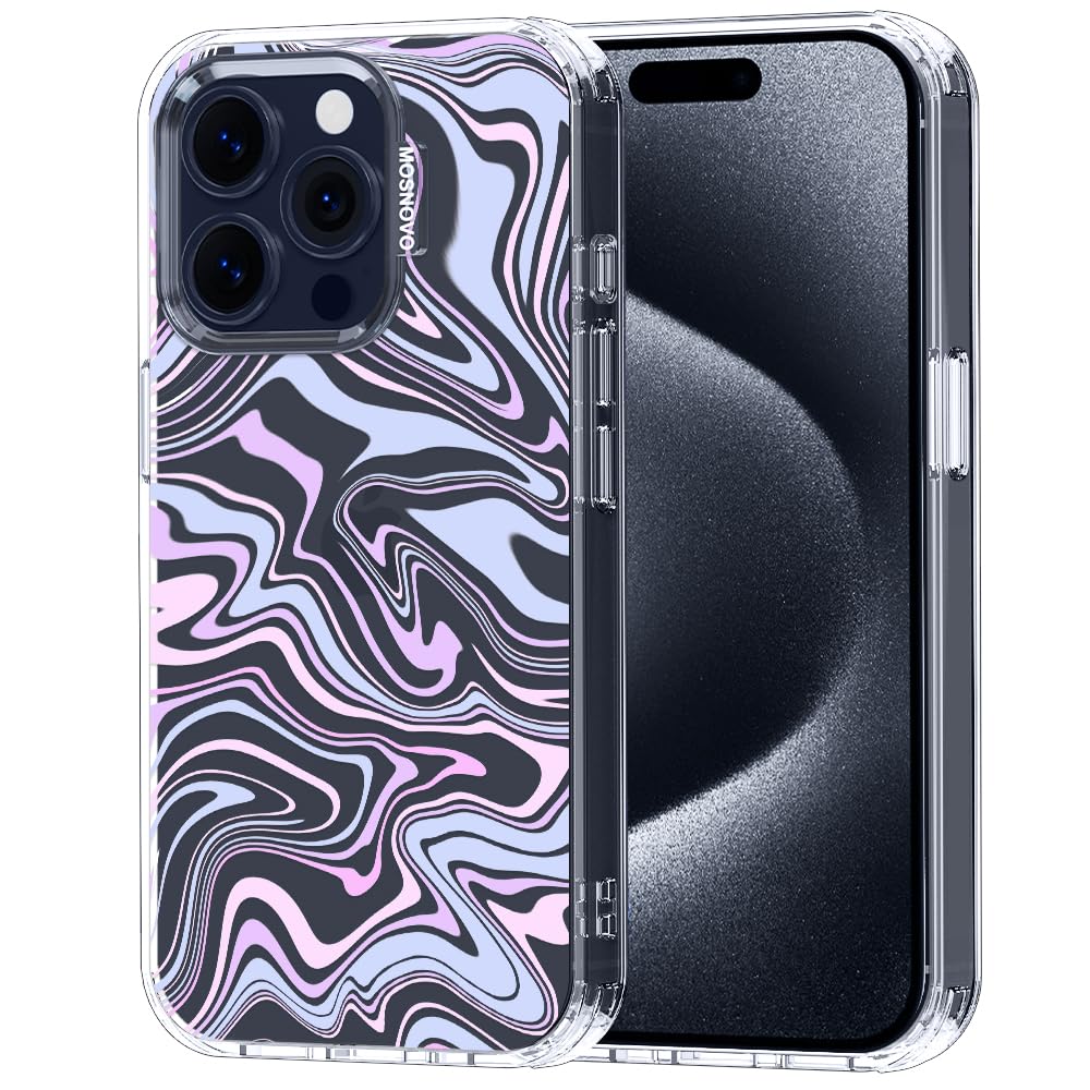 MOSNOVO for iPhone 15 Pro Case, Shockproof Military-Grade Protection 6.6ft Drop Tested, Clear Phone Case for iPhone 15 Pro, Drea