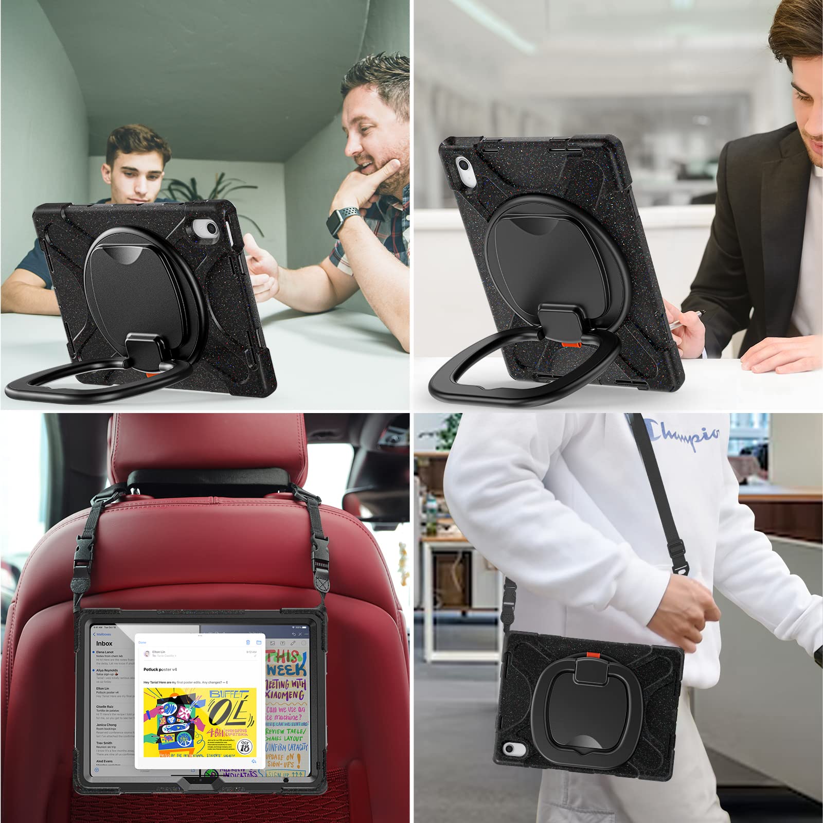 Batyue Ipad 10Th Generation Case   Shockproof Protection Cover For 2022 10.9 Inch Ipad (10Th Generation) With Screen Protector/P