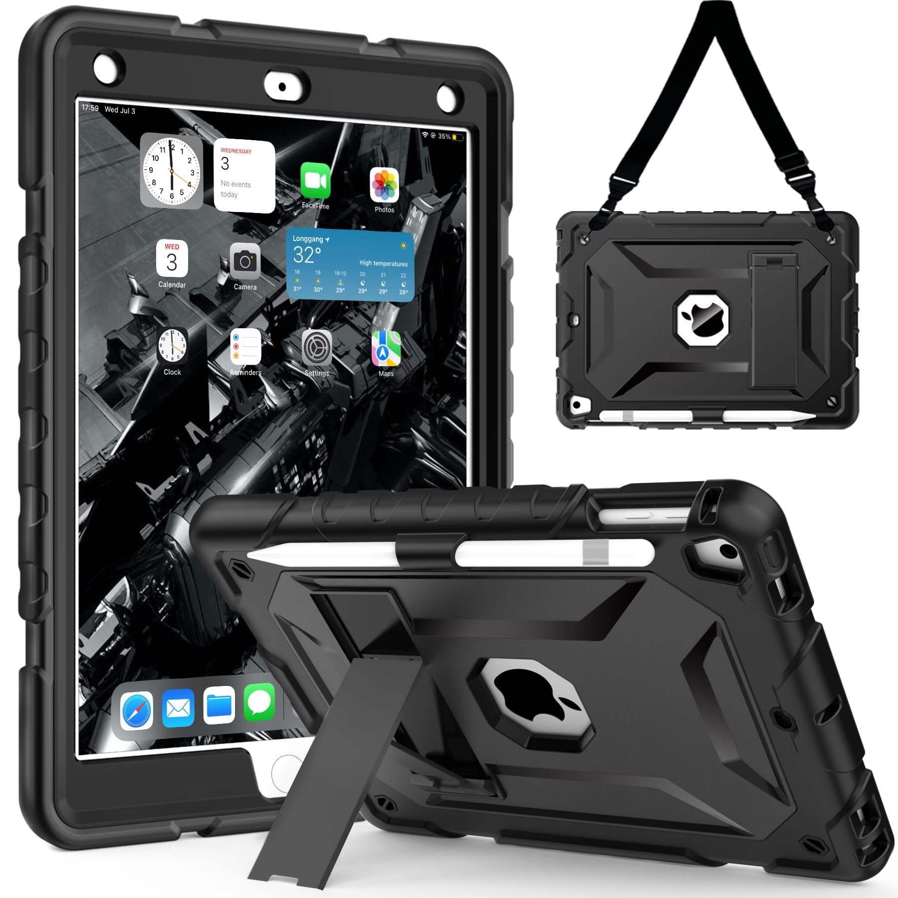 Timism For Ipad 6Th Generation Cases, Ipad 5Th Gen Case, Ipad Air 2 & 1St Case, Ipad Pro 9.7 Inch Case With Shoulder Strap And P