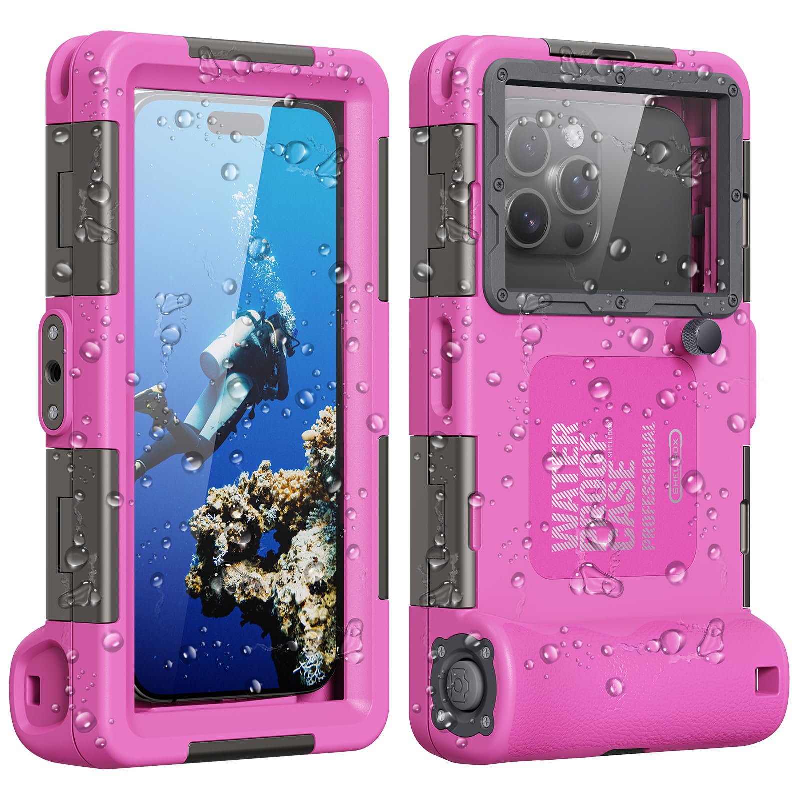 Towevine 2026Underwater Snorkeling Diving Phone Case for iPhone 17/16/15/14/13/ Pro Max/XR/XS/X Galaxy S24/S23/S22.[50ft/15m] Pr