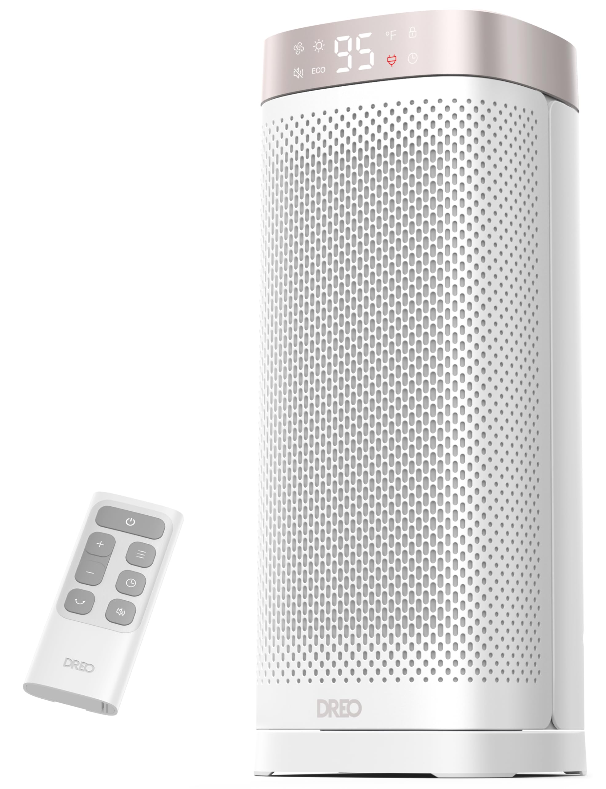 Dreo Space Heaters For Indoor Use, 1500W Fast Heating Portable Heaters With Remote, Large Ptc Ceramic Electric For Bedroom, 12H