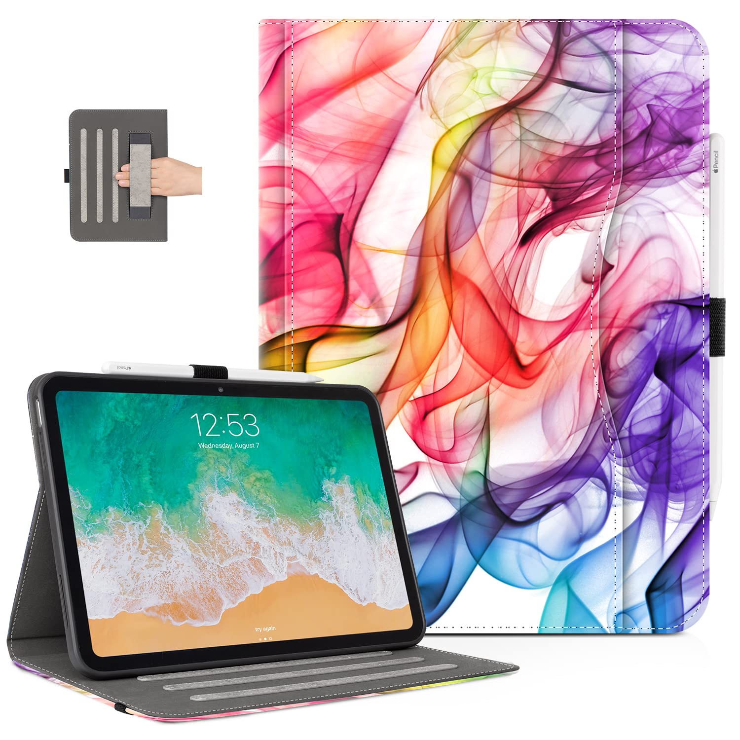 Case For Ipad 10Th Generation Case, For Ipad Case 10Th Generation For Kids Men Women With Pencil Holder, Multi Angle Adjustable