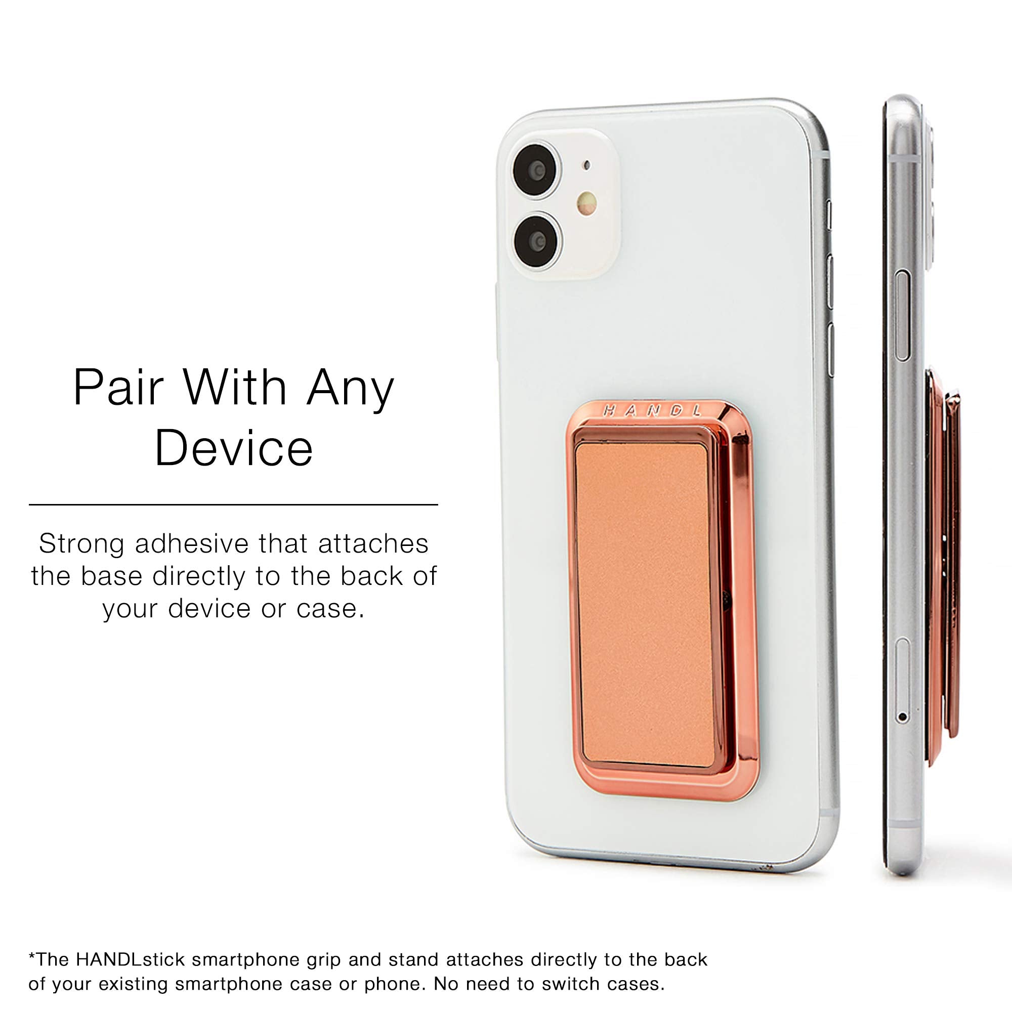 Handl New York Handlstick Rose Gold Grip And Stand For Smartphone