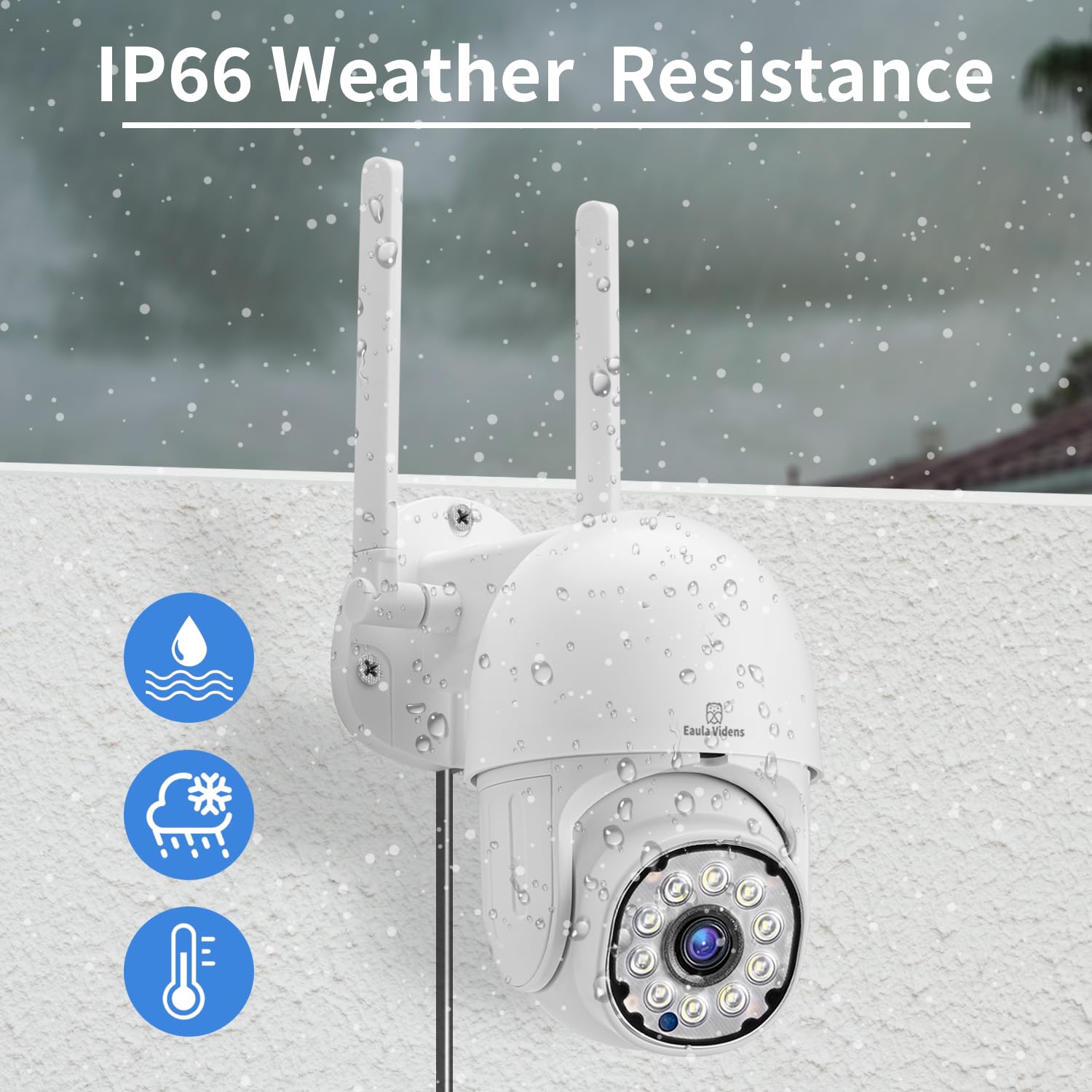 2Pcs 2K Security Camera Outdoor No Monthly Fee, 2.4G/5G Wifi 4Mp Surveillance Cameras, Ai Human Detection, Auto Tracking, Two Wa