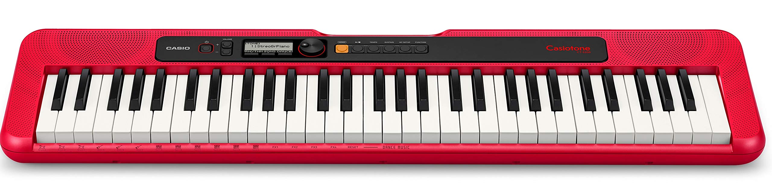 Casio Ct S200Rd 61 Key Premium Keyboard Pack With Stand, Headphones & Power Supply, Red (Cas Cts200Rd Ppk)