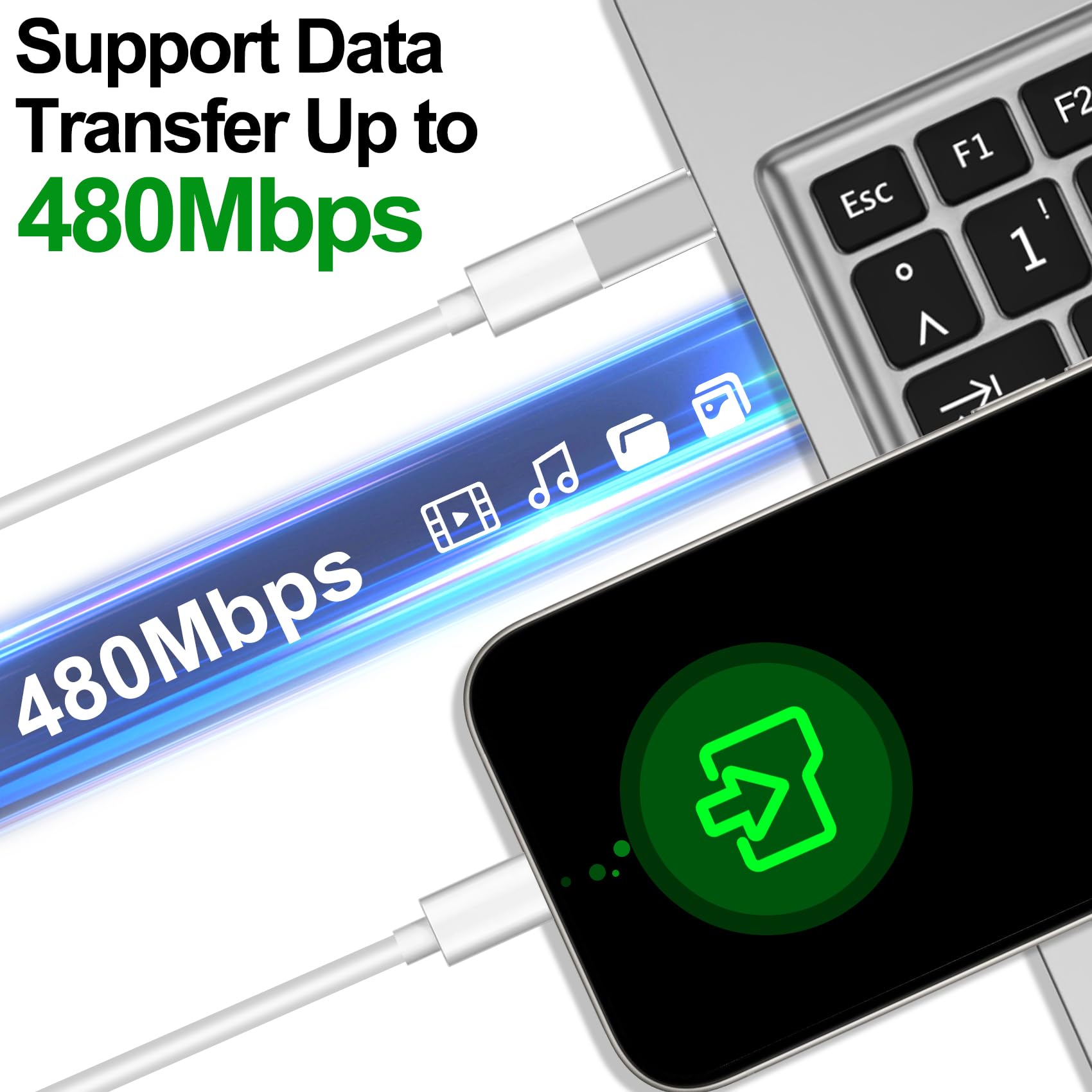 ?????????? ???????????????? Lightning To Usb C Adapter For Iphone 15 16 Pro Max/Plus,Samsung S24,Ipad Air,Nintendo Switch,Fast C