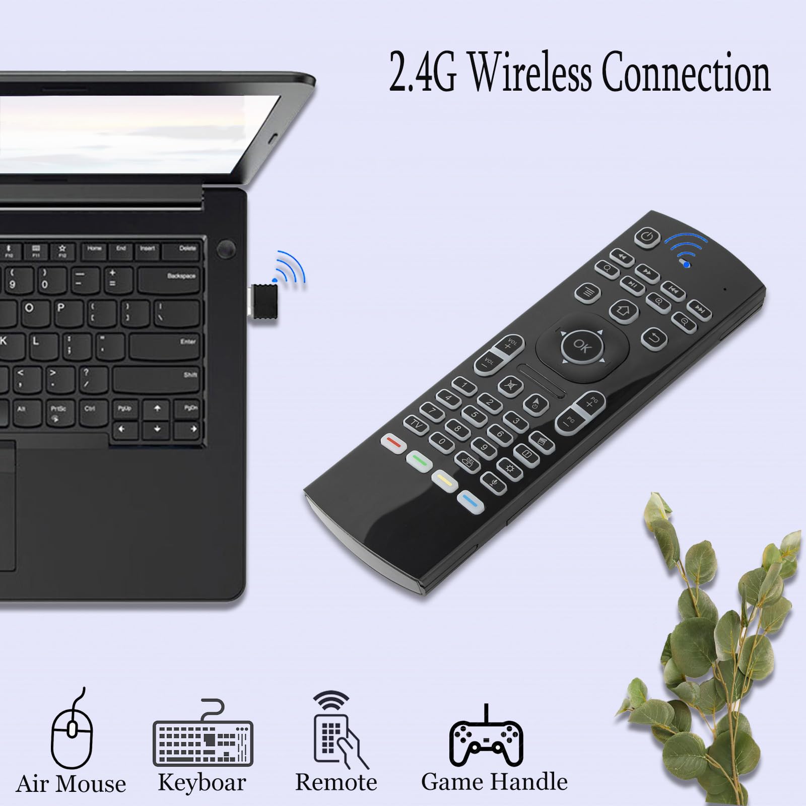 Mx3 Air Mouse Voice Remote Control, 2.4G Multifunctional Blacklight Mini Wireless Keyboard Air Mouse Remote For Android Smart Tv