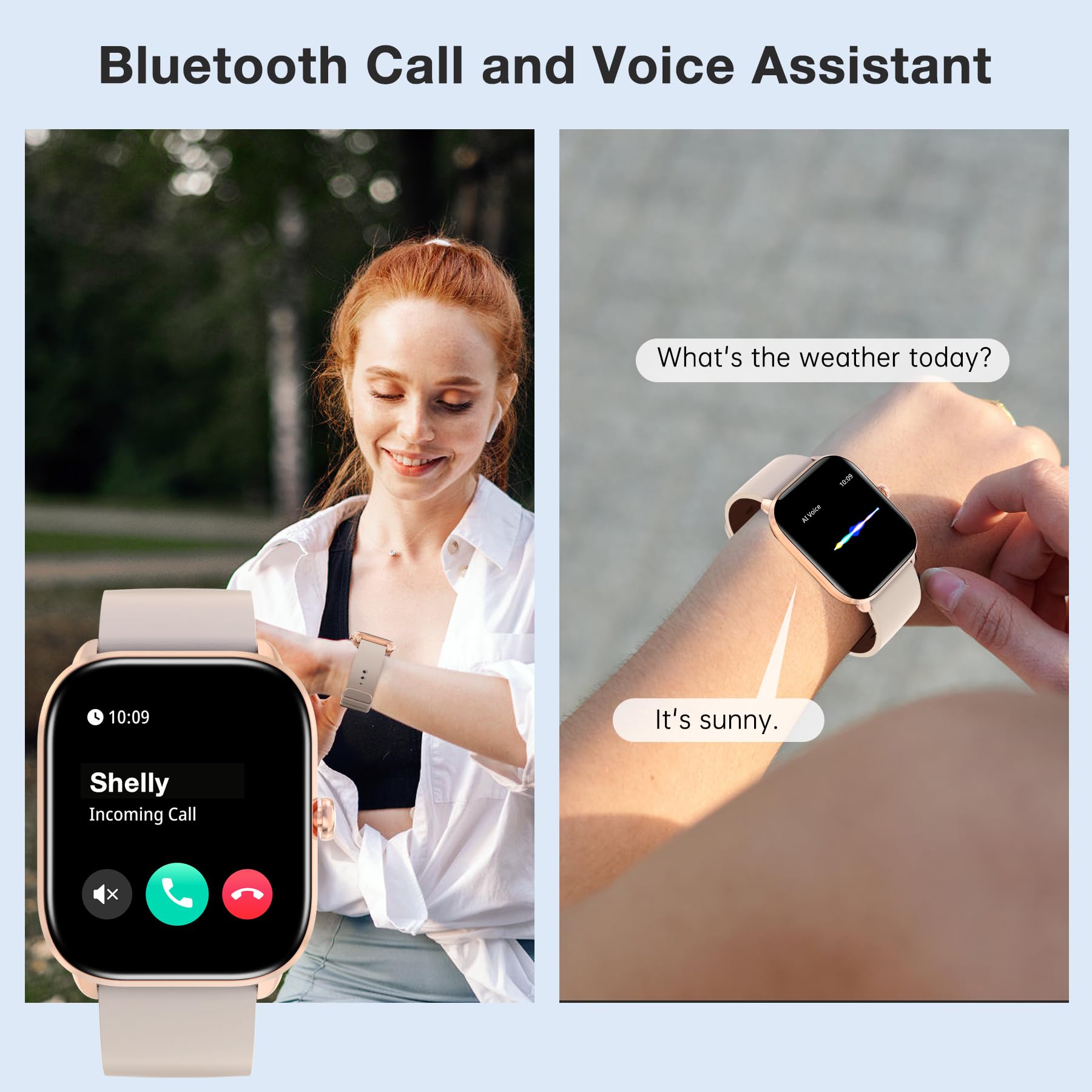 Bribejat Smart Watch For Women Men(Answer/Make Call), Hd 1.95 Zinc Alloy Case Smartwatch, Waterproof Fitness Tracker Pedometer