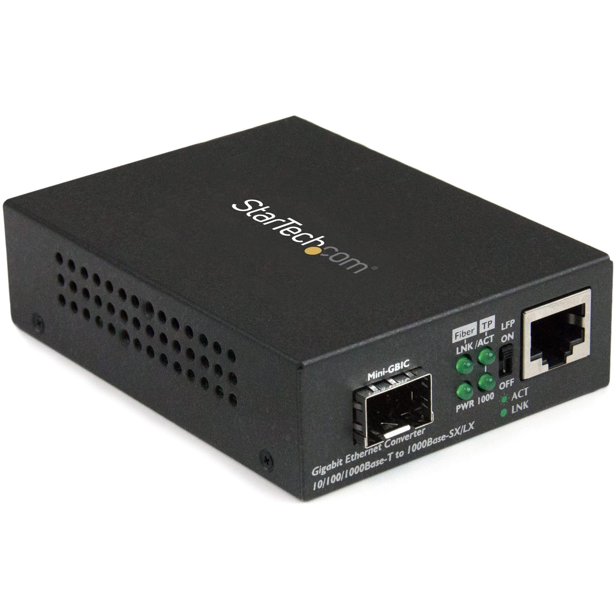 Startech.Com Multimode / Single Mode Fiber Media Converter   Open Sfp Slot   10/100/1000Mbps Rj45 Port   Lfp Supported   Ieee 80