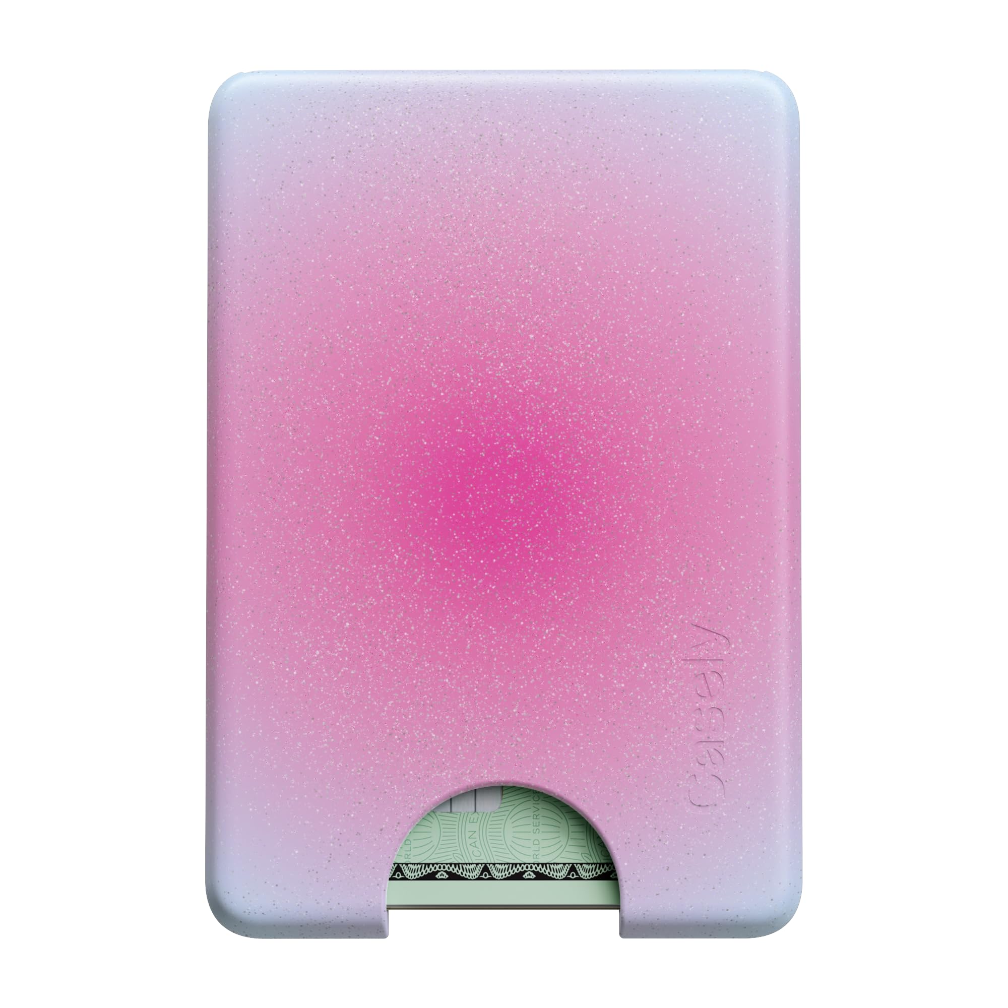 Casely MagWallet | Aura | Radiant Love | Pink | Slim Wallet Card Holder | Compatible with MagSafe | Soft-Touch Hard Silicone | H