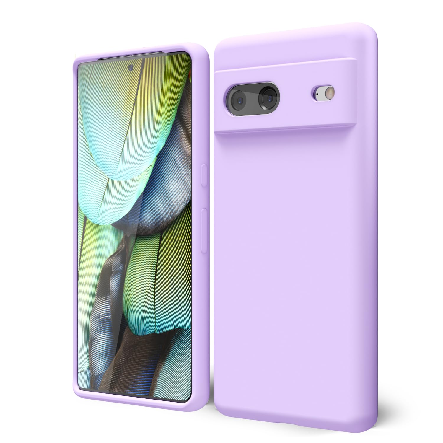 Oakxco For Google Pixel 7 Phone Case Liquid Silicone,Cute Thin Slim Soft Rubber Tpu Plain Smooth Gel Cover For Women Girl, Matte