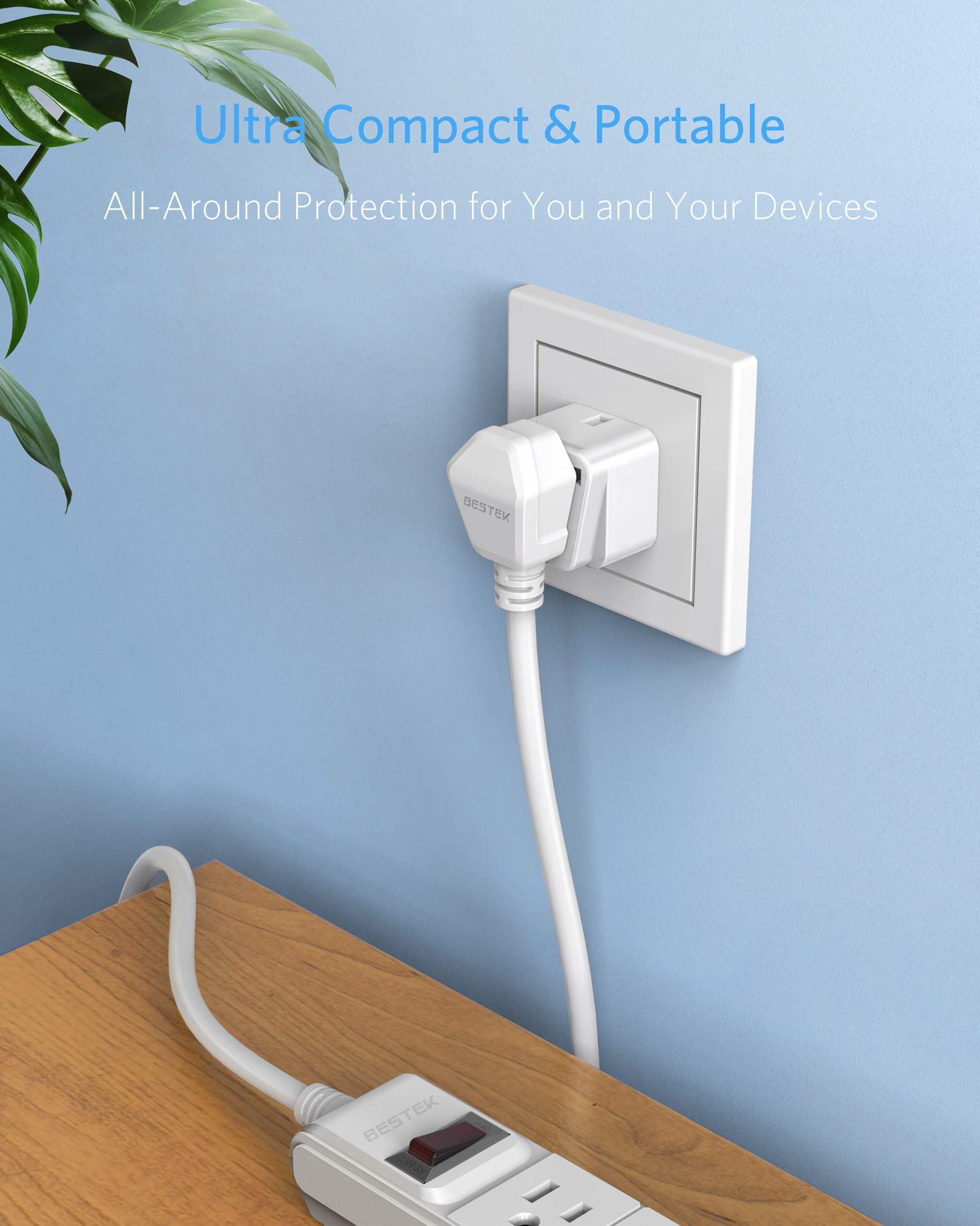 Bestek Japan Travel Plug Adapter, Grounded Universal Type A Plug Adapter Jp To Us Adapter   Ultra Compact For Us, Japan, China P