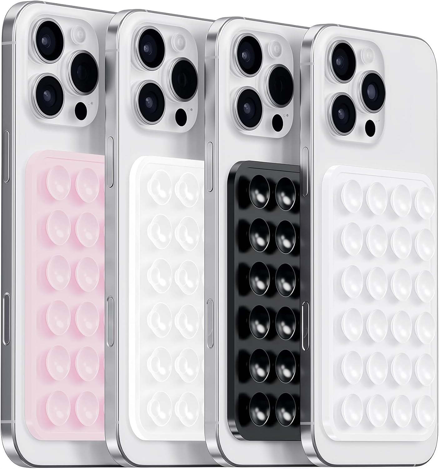 PKYAA Silicone Suction Phone Case Adhesive Mount, Strong Grip Holder for Selfies and Videos, Hands-Free Sticky Phone Grip for iP