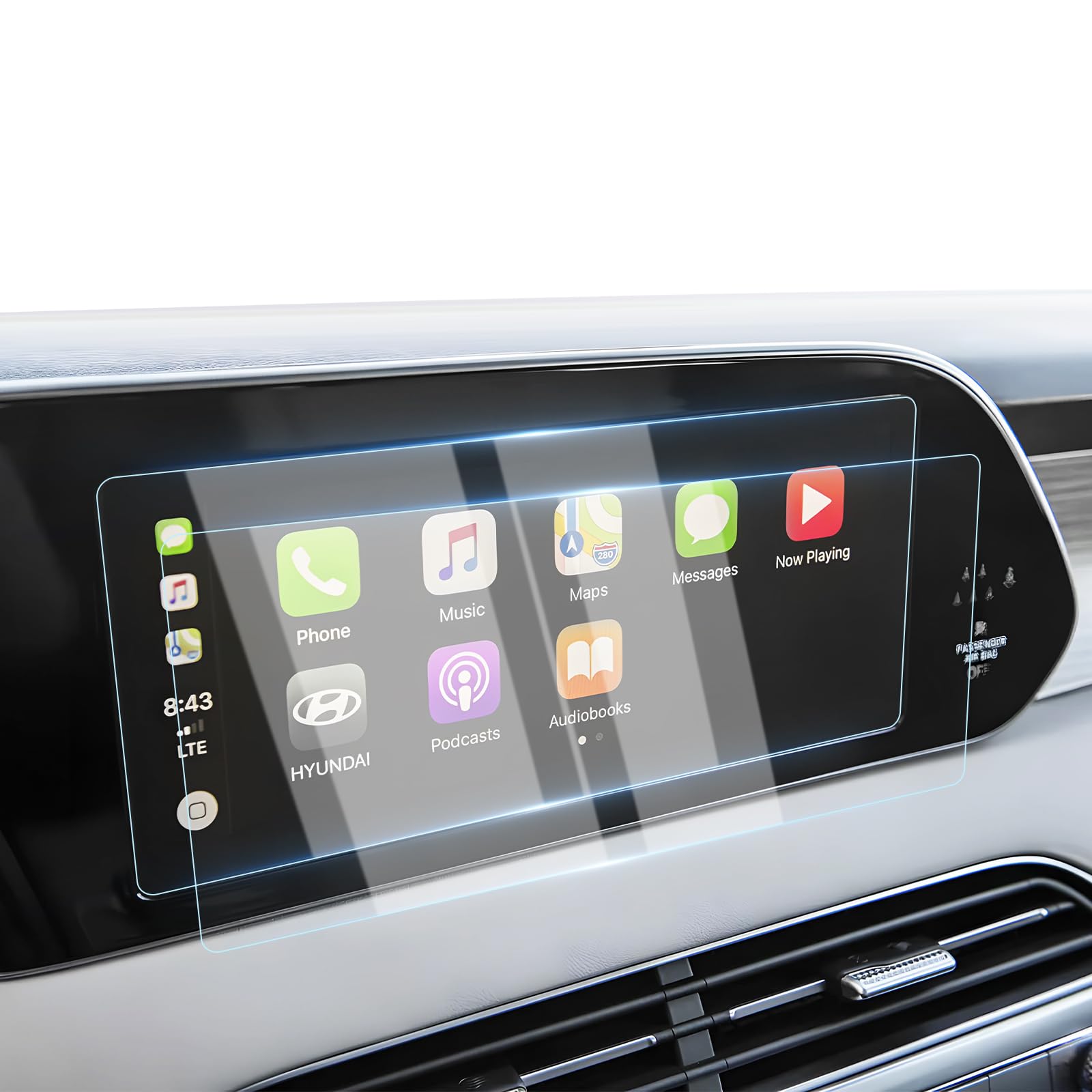 Karltys 2 Pack 10.25 Inch Screen Protector For Hyundai Palisade 2020 2021 2022, Palisade Touchscreen Tempered Glass Protector Ul