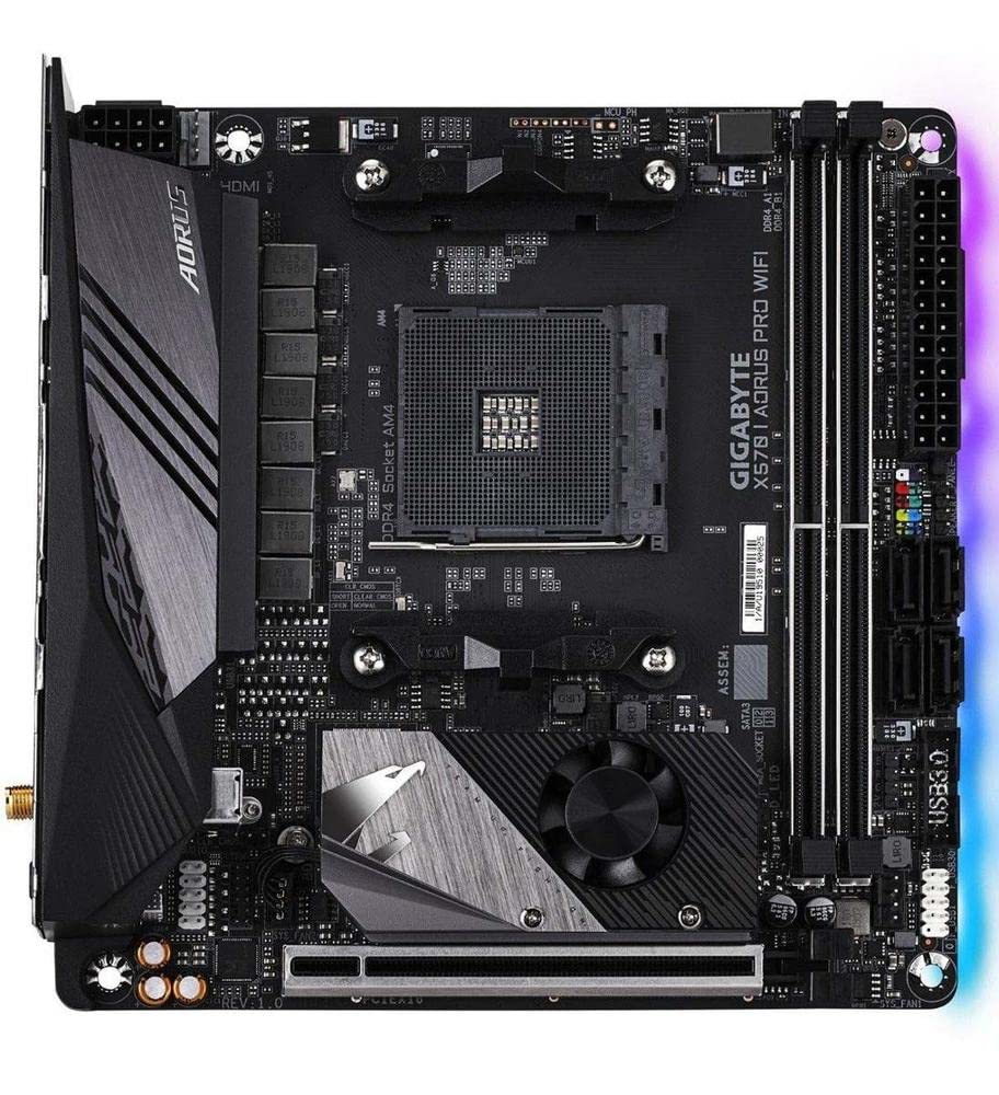 Gigabyte X570 I Aorus Pro Wi Fi (Amd Ryzen 3000/X570/Mini Itx/Pcie4.0/Ddr4/Usb 3.1/Realtek Alc1220 Vb/Displayport 1.4/2Xhdmi 2.0