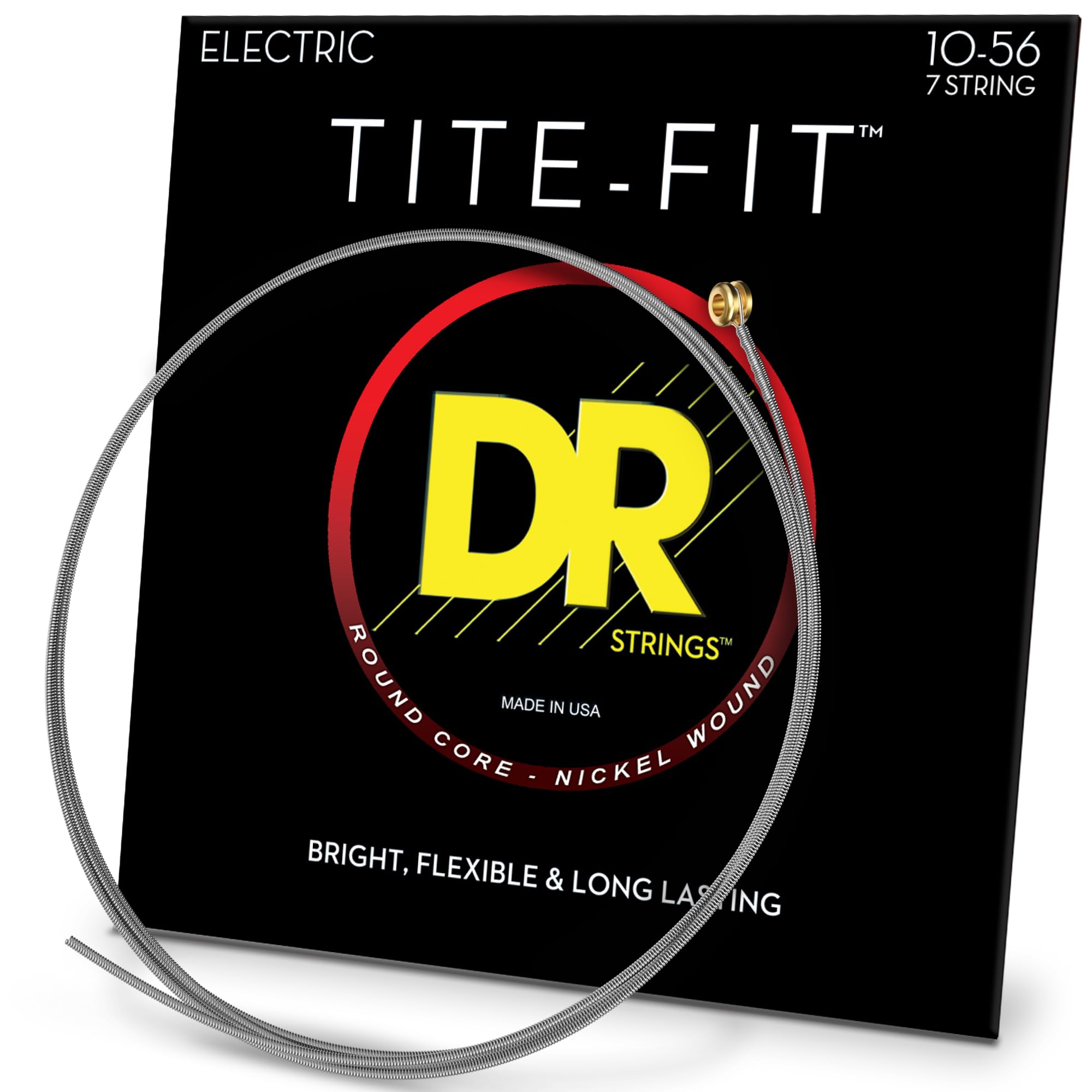 Dr Strings Tite Fit Electric Round Core 7 String 10 56