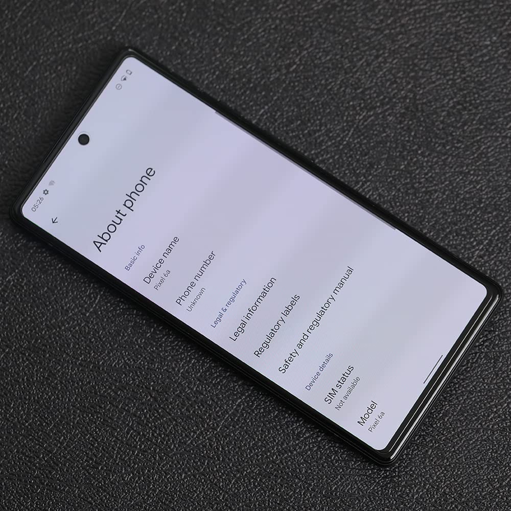 Ibywind Screen Protector For Google Pixel 6A 5G 6.1'',With Metal Camera Lens Protector,No Bubble,Easy To Install