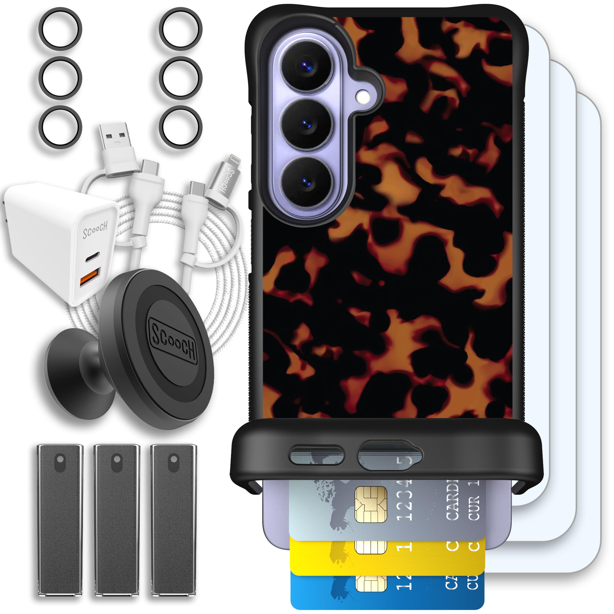 Scooch Wingmate for Samsung Galaxy S26 [Ultimate Bundle] with 3 Tempered Glass Screen Protectors, 2 Camera Lens Protectors, Wing