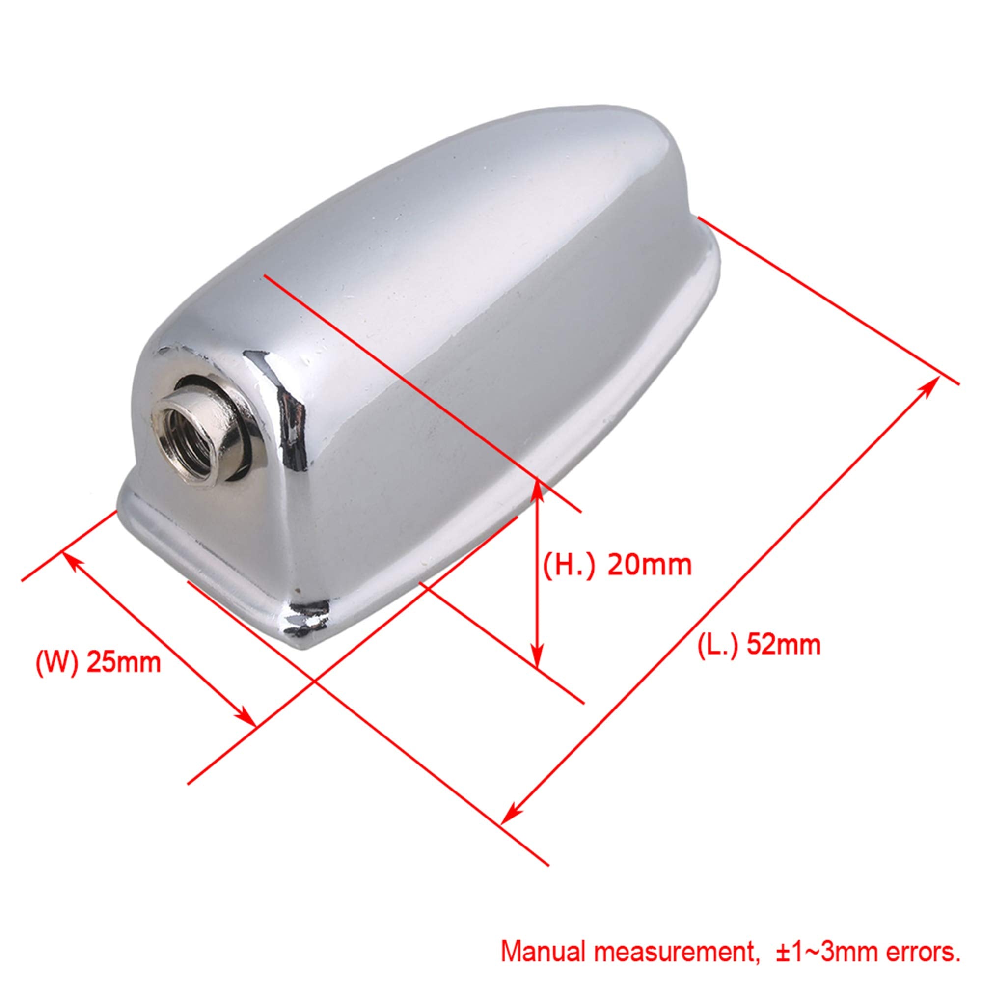 Yibuy 5.2X2.5X2Cm Triangle Alloy Silver Single End Tom Snare Drum Lugs For Tom Drum Percussion Accessory Replacement