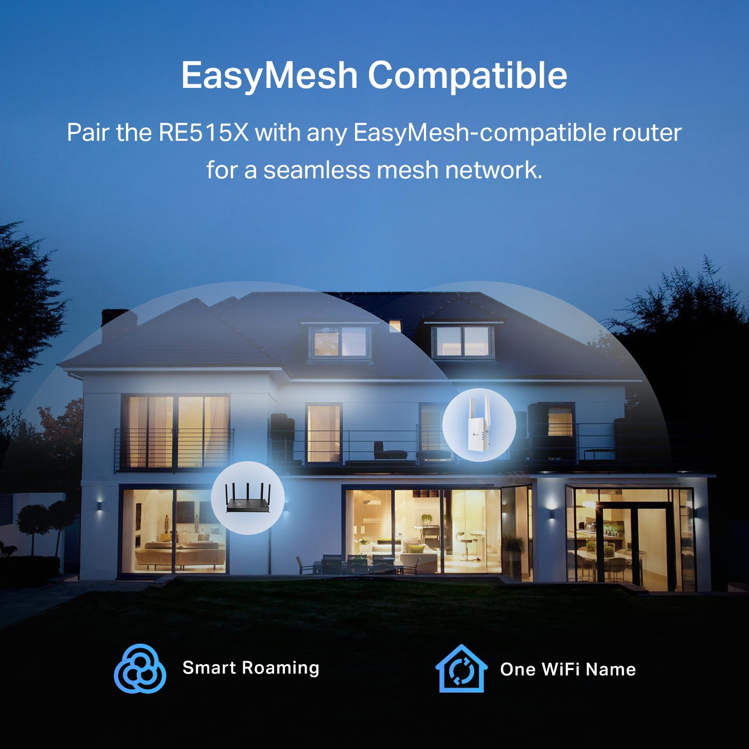 Tp-Link Re515X Ax1500 Wifi 6 Range Extender W/Ethernet Port | 1.5G Dual-Band Wireless Repeater Amplifier | Up To 1800 Sq. Ft., 6