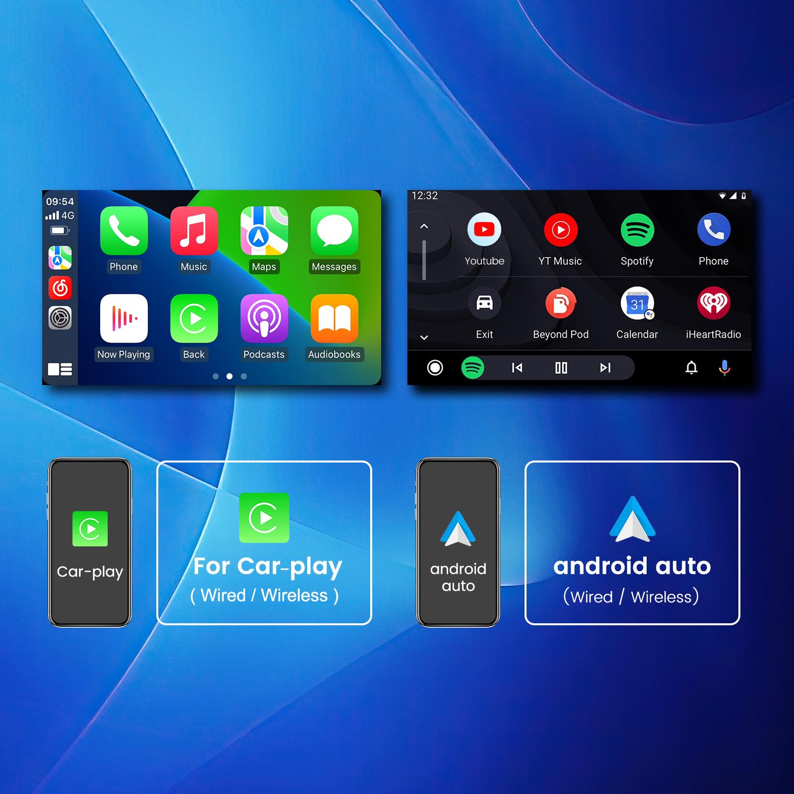 Rongji Andorid 13 8 Core 4+64Gb Car Radio Stereo For Dodge Ram 1500 2500 3500 2013 2019 Automatic Ac Head Unit Upgrade Replaceme