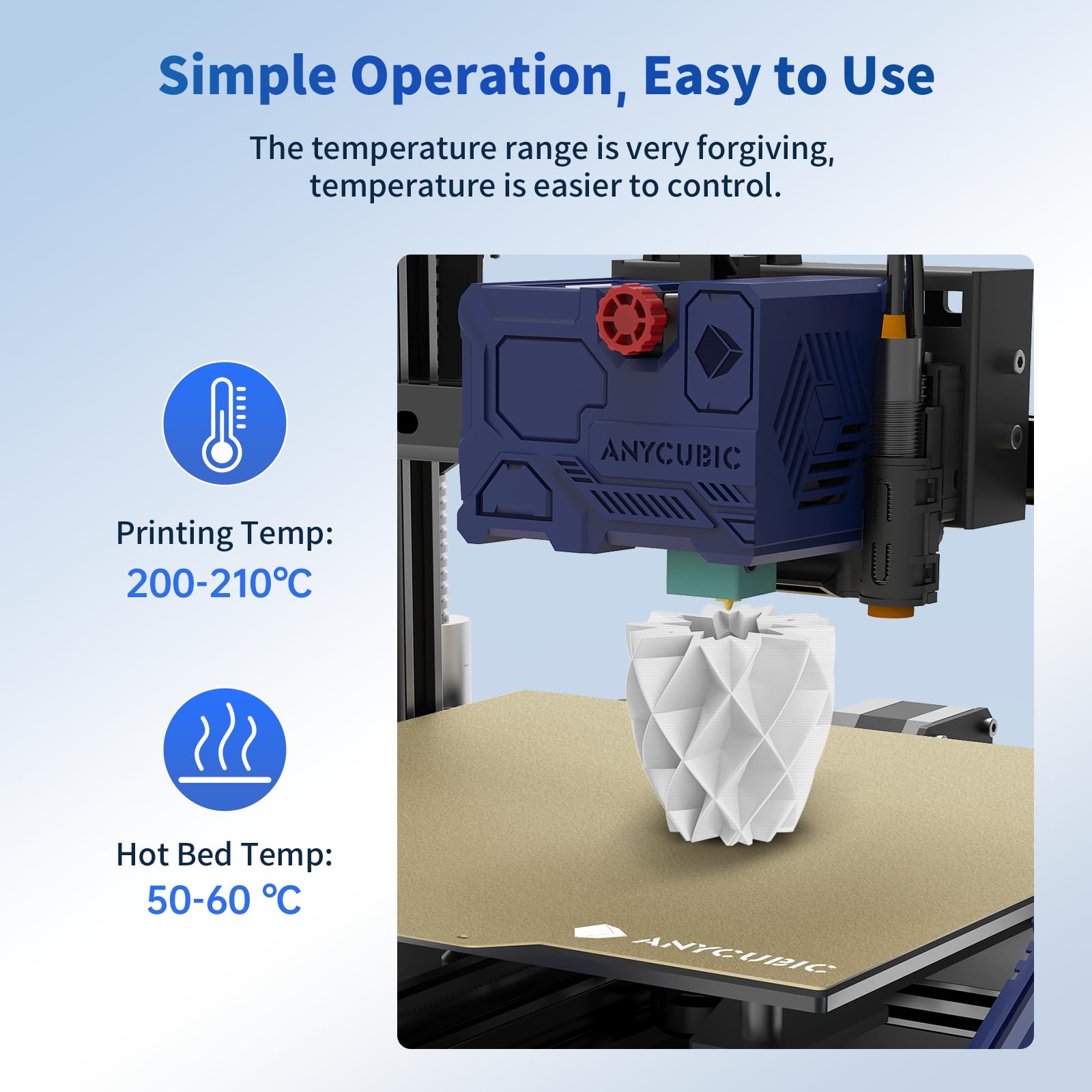 Anycubic Pla 3D Printer Filament, Rfid 3D Printing Pla Filament 1.75Mm Dimensional Accuracy +/  0.02Mm, 1Kg Spool (2.2 Lbs), Bri