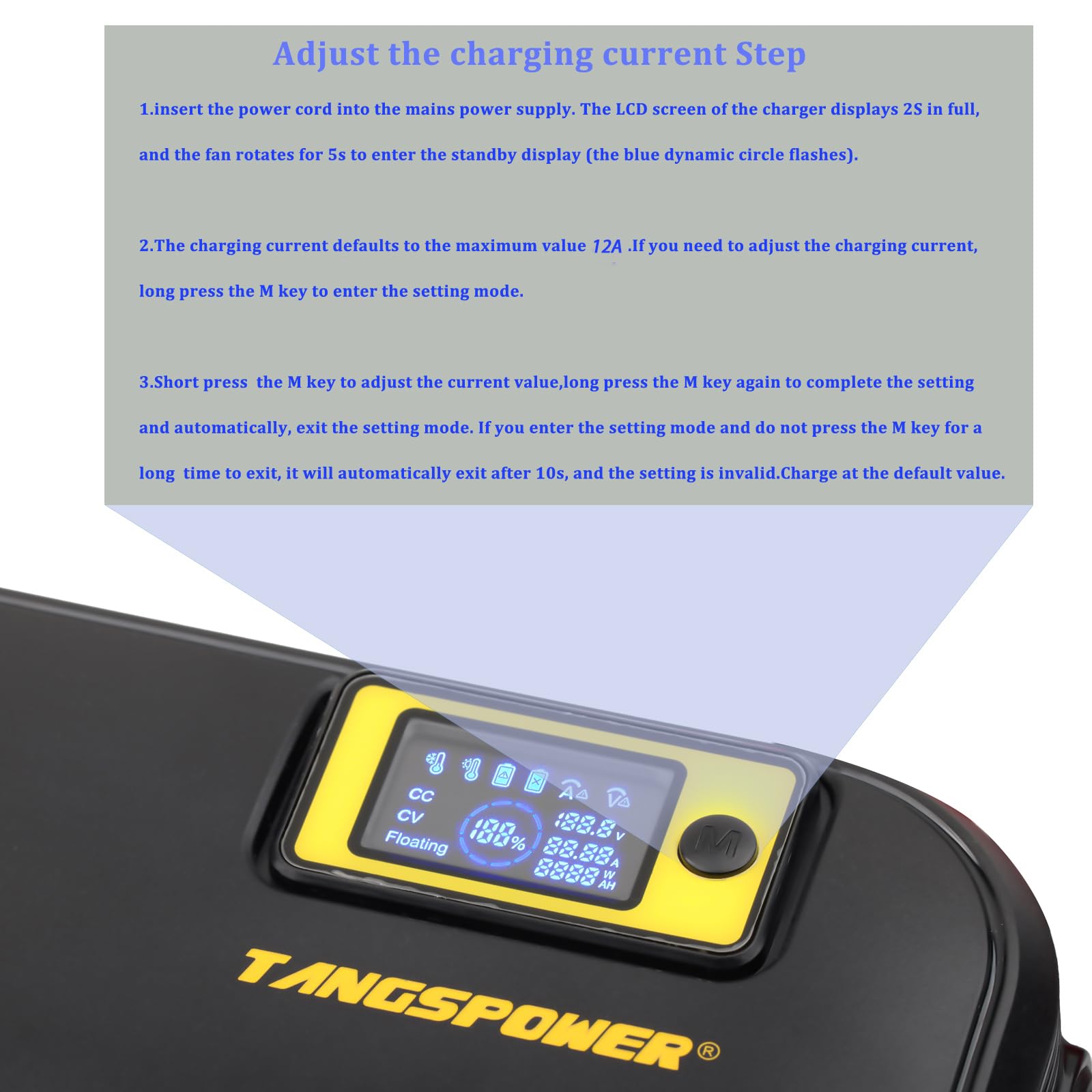 48V Charger 54.6V 2-12A Adjustment Current Smart Charger Used For 13S 48V 17Ah 20Ah 14Ah 23Ah Li-Ion Battery High Power (Xlr 3-P