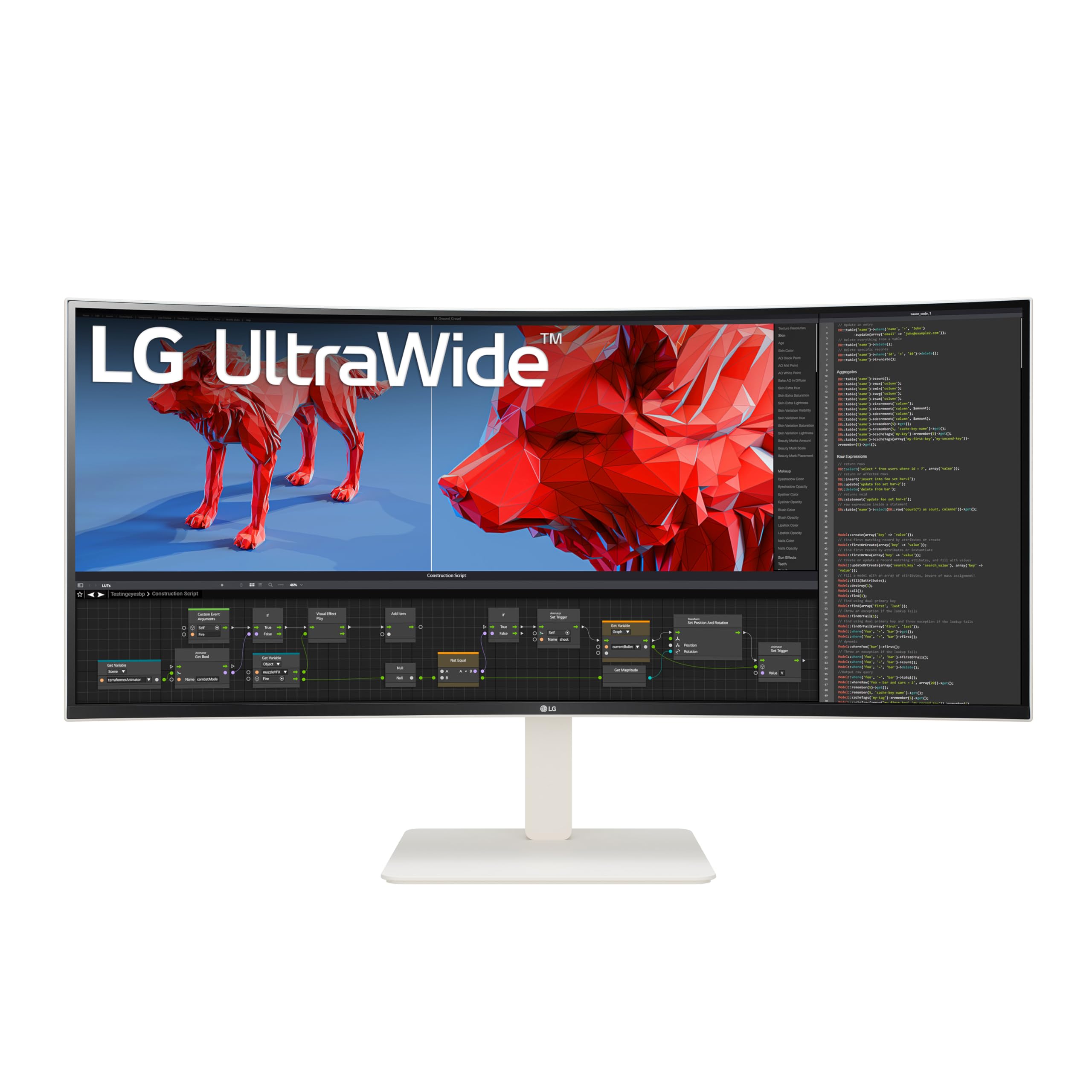 LG 38WR85QC-W 38 inch Curved UltraWide WQHD Nano IPS VESADisplayHDR 600 144Hz 1ms USB Type-C 90W Computer Monitor NVIDIA G-SYNC 