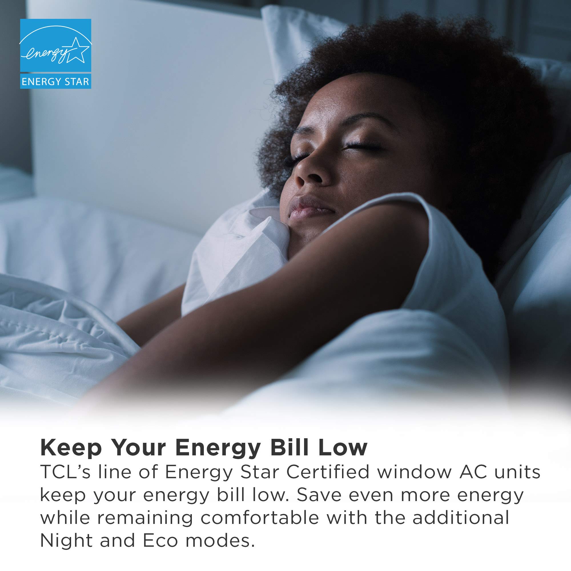 Tcl 10W3E1 A Home Series Window Air Conditioner, 10,000 Btu, White