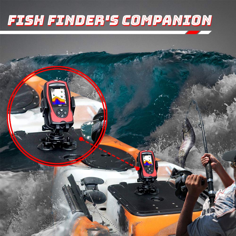 Lucky Dashboard Universal Car Phone Mount Veichle Suction Cup Mount Holder, Fish Finder Gps Cup Holder Mount For Boat Canoe Kaya
