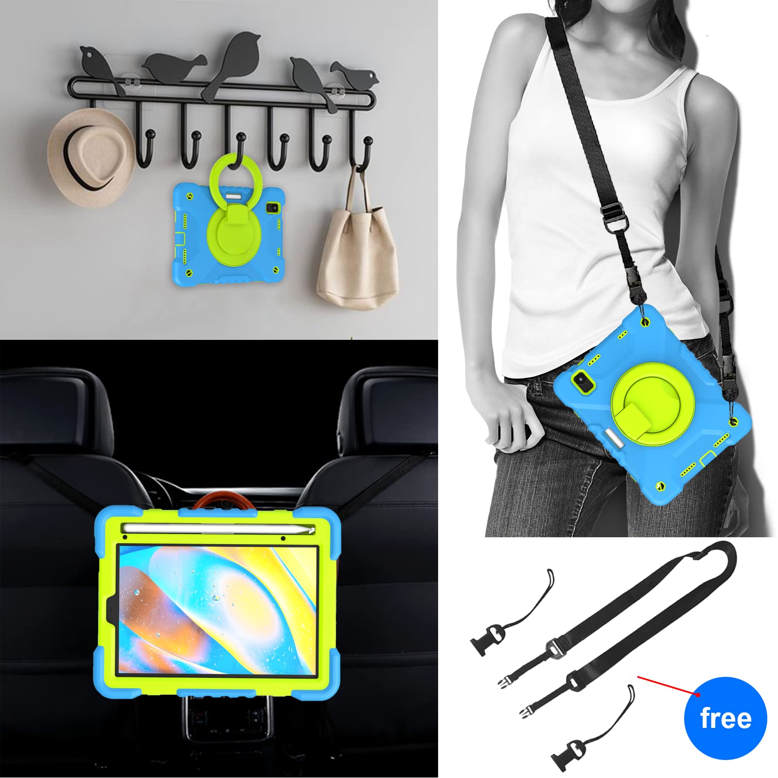 Ipad Mini 6Th Generation Case For Kids,Ipad Mini Case Kids Built In Pencil Holder,Ipad Mini 6 Case 8.3 Inch For Heavy Duty Shock