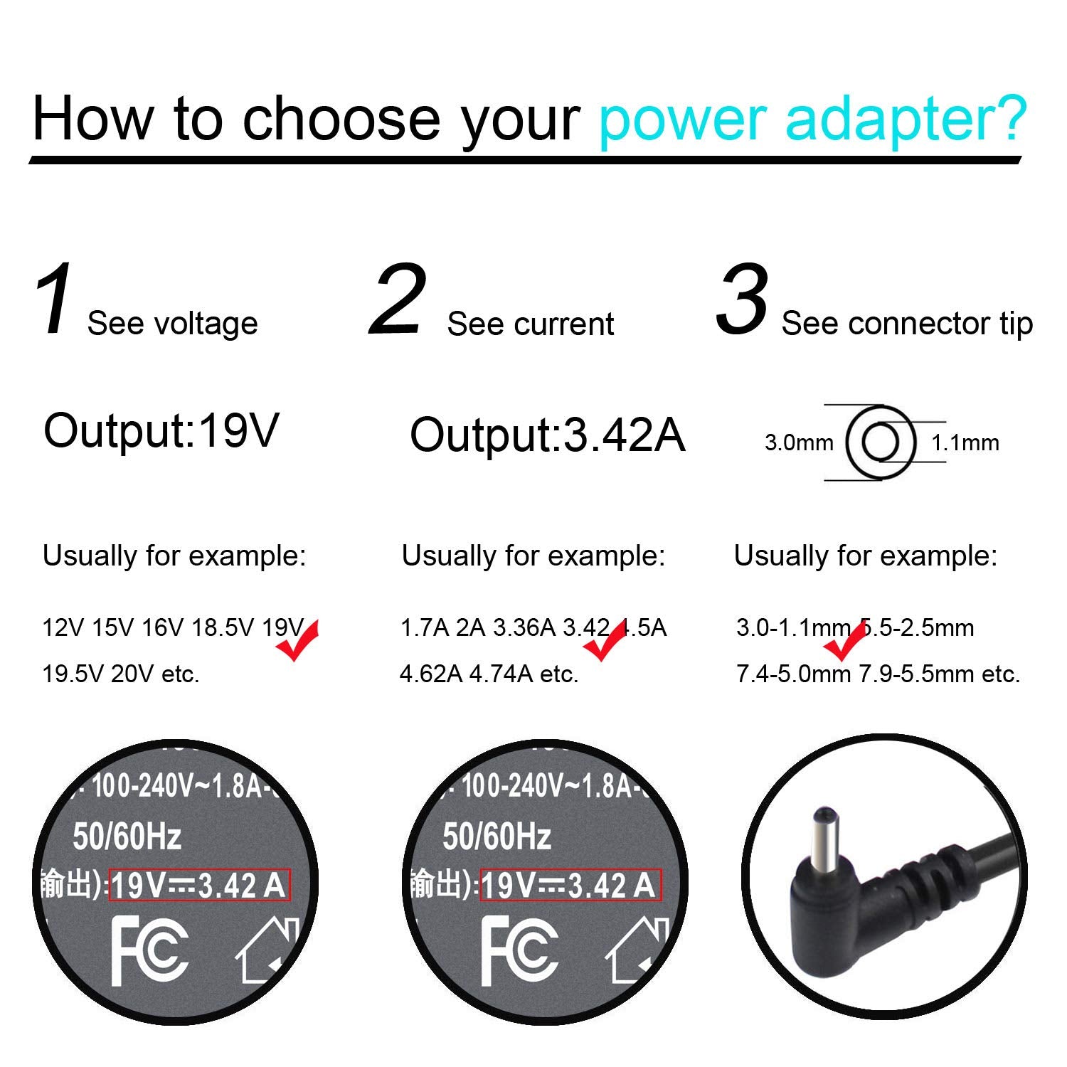 65W 45W Charger For Acer Aspire 1 3 5 Series A315-23 A315-24P A315-24Pt A315-58 A315-59 A515-44 A515-45 A515-46 A515-54 A515-55