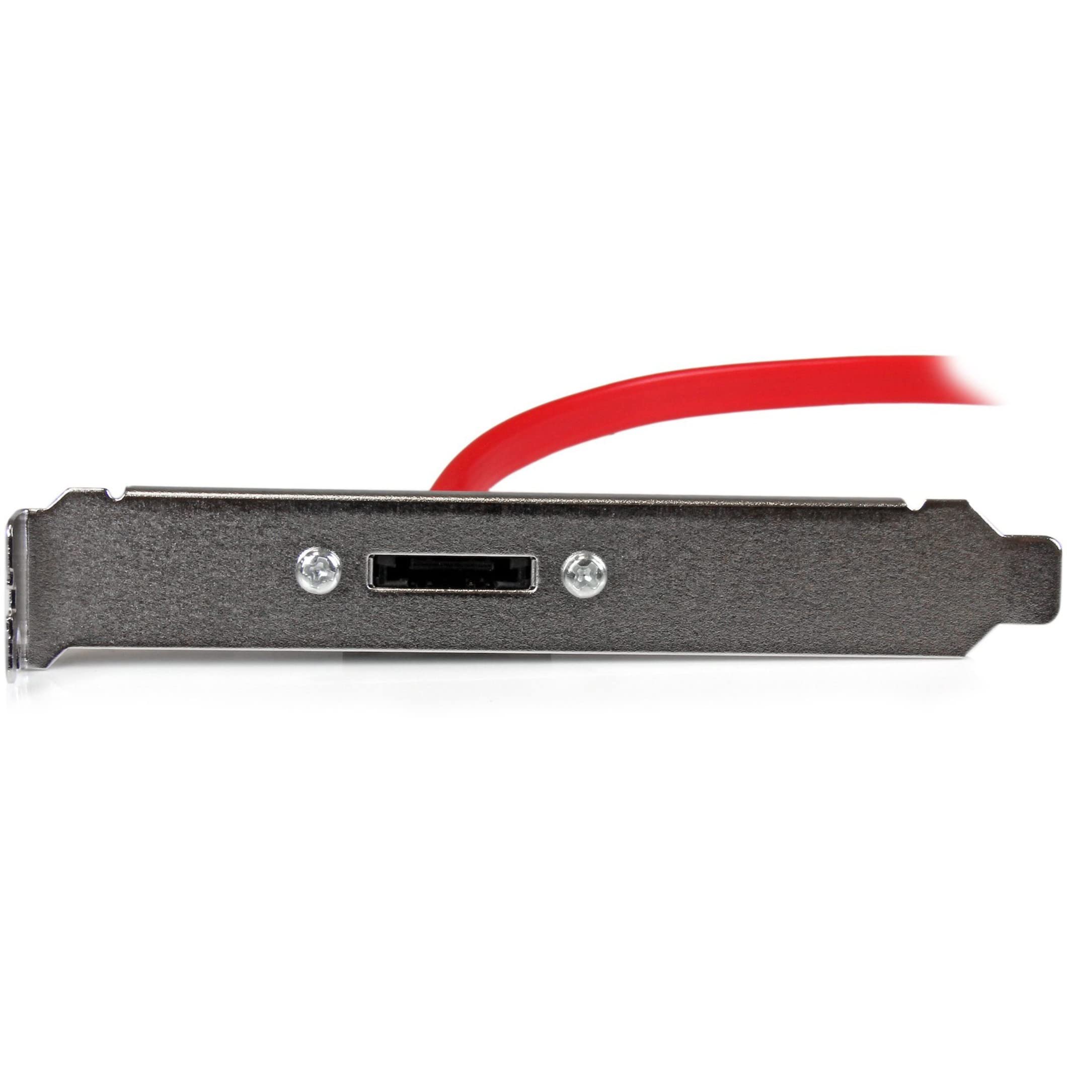 Startech.Com 18In 1 Port Sata To Esata Plate Adapter   External Sata Plate   6Gbps Esata Port   Internal Sata To Esata Adapter