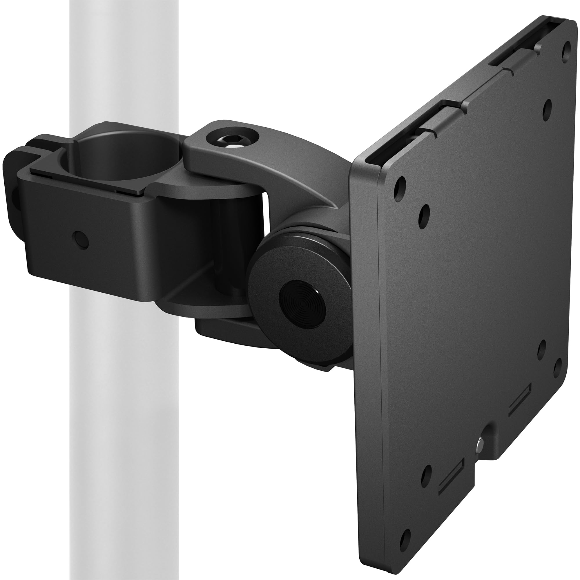 VIVO Steel Ultrawide Monitor Bracket Pole Mount with Removable 75mm and 100mm VESA Plate, Fits up to 49 inch Screens, 1.4 inch P