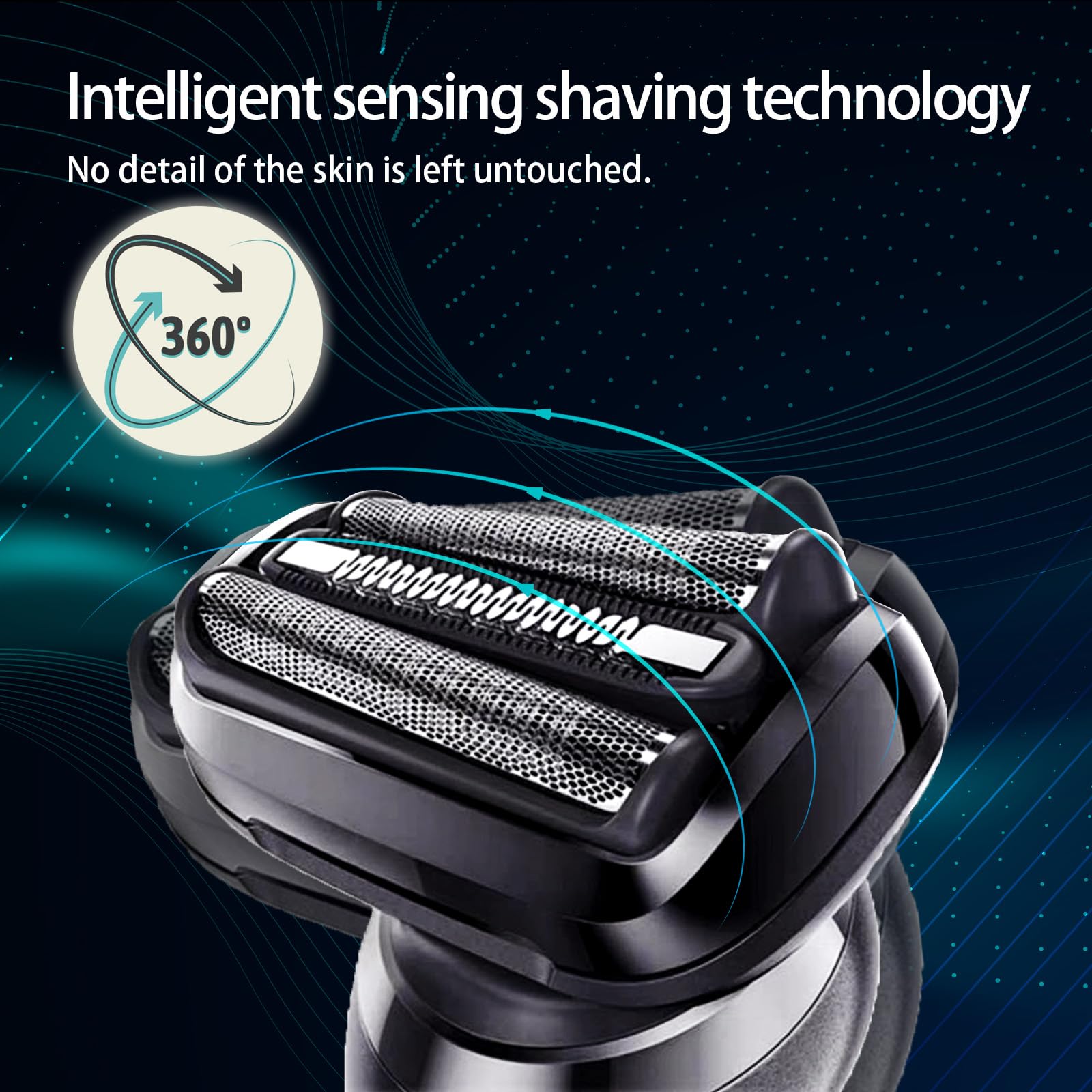 Frasam 2Pack 53B Series 5/6 Shaving Replacement Heads For Braun S5 S6 Eletric Shavers(New Gens) 6020S, 6040Cs, 6072Cc, 6075Cc, 6