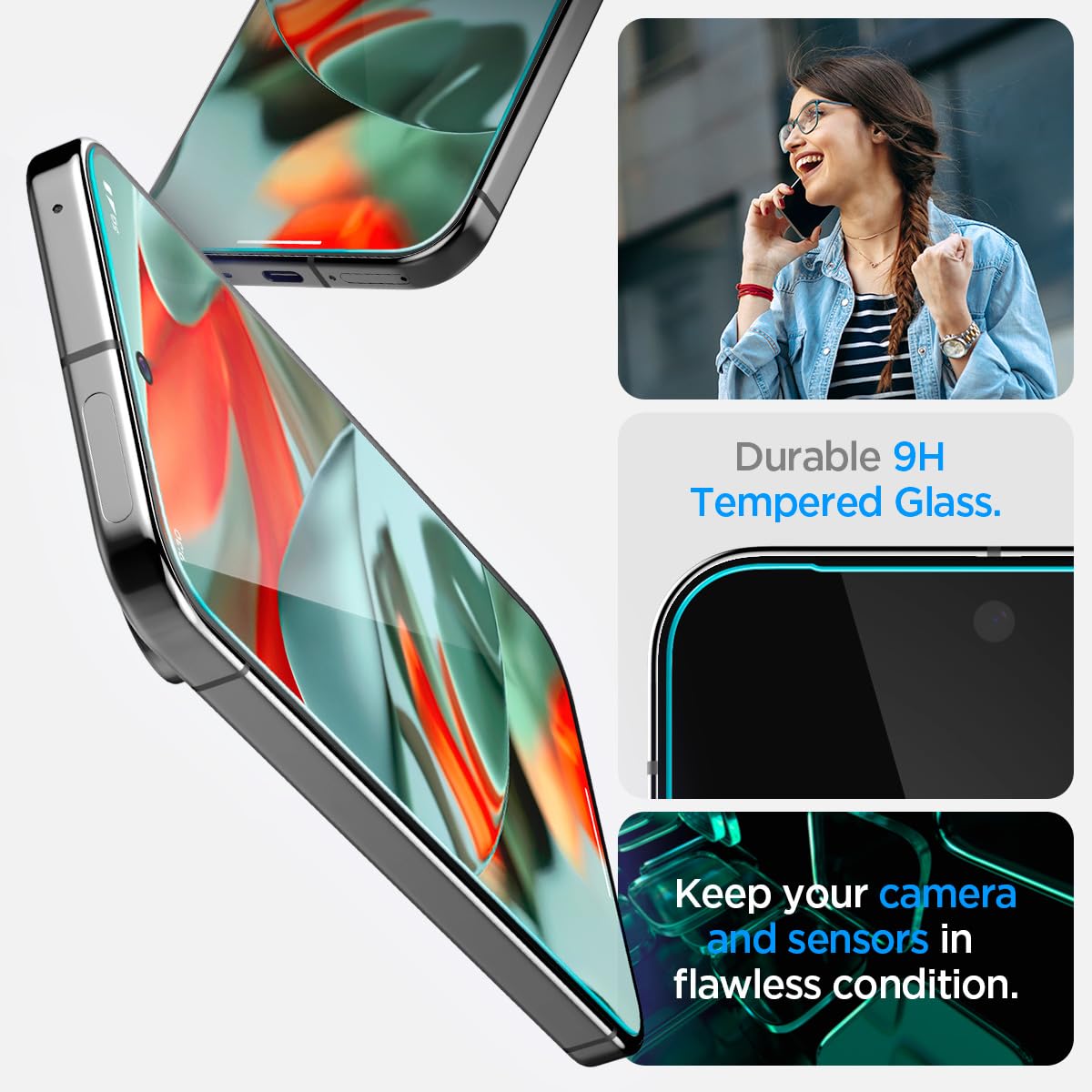 Spigen Tempered Glass Screen Protector [Glastr Ez Fit] Designed For Pixel 9 Pro Xl [Case Friendly] - 2 Pack